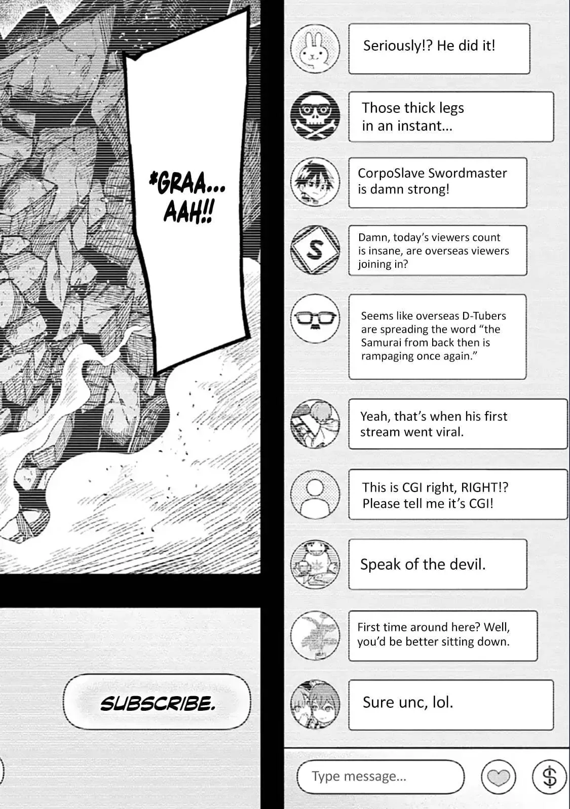 Shachiku Kensei, Haishinsha ni Naru: Black Guild Kaishain, Ukkari Kaisha-you Kaisen de S-kyuu Monster o Aite ni Musou Suru Tokoro o Zenkoku Haishin Shiteshimau Chapter 13.1 page 8