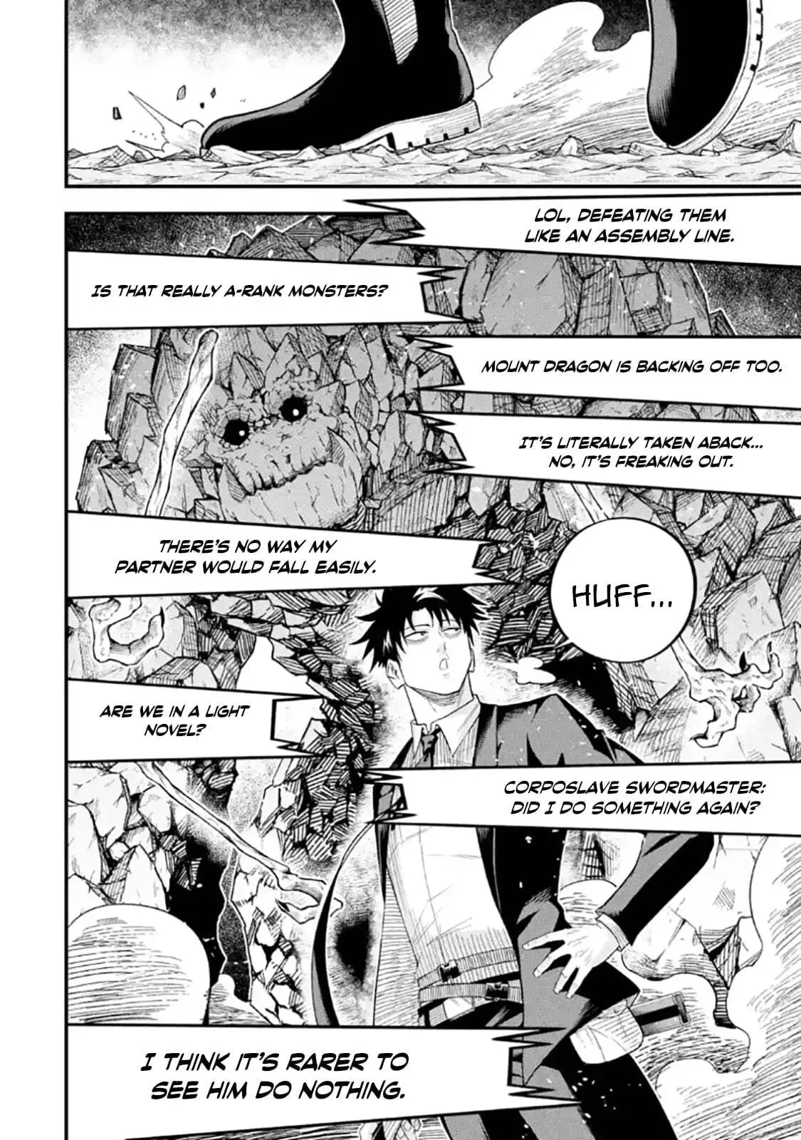 Shachiku Kensei, Haishinsha ni Naru: Black Guild Kaishain, Ukkari Kaisha-you Kaisen de S-kyuu Monster o Aite ni Musou Suru Tokoro o Zenkoku Haishin Shiteshimau Chapter 13.2 page 7