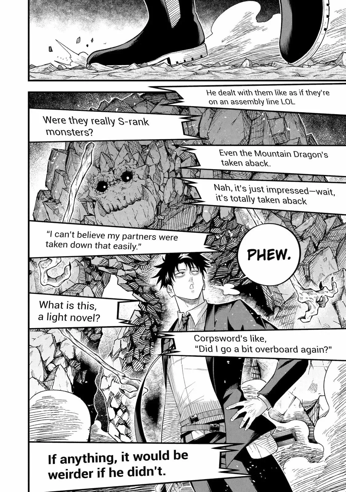 Shachiku Kensei, Haishinsha ni Naru: Black Guild Kaishain, Ukkari Kaisha-you Kaisen de S-kyuu Monster o Aite ni Musou Suru Tokoro o Zenkoku Haishin Shiteshimau Chapter 13 page 23