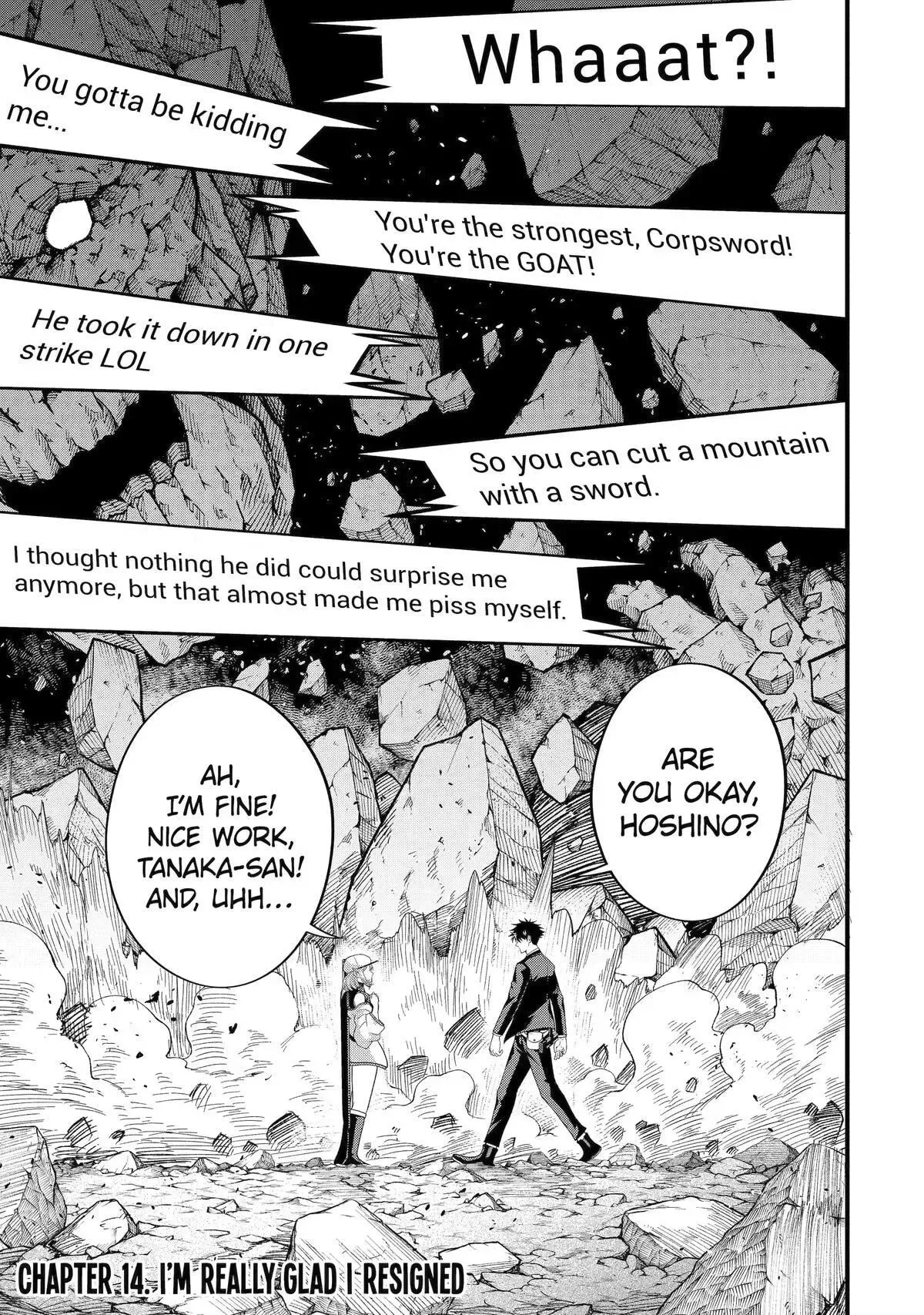 Shachiku Kensei, Haishinsha ni Naru: Black Guild Kaishain, Ukkari Kaisha-you Kaisen de S-kyuu Monster o Aite ni Musou Suru Tokoro o Zenkoku Haishin Shiteshimau Chapter 14 page 1