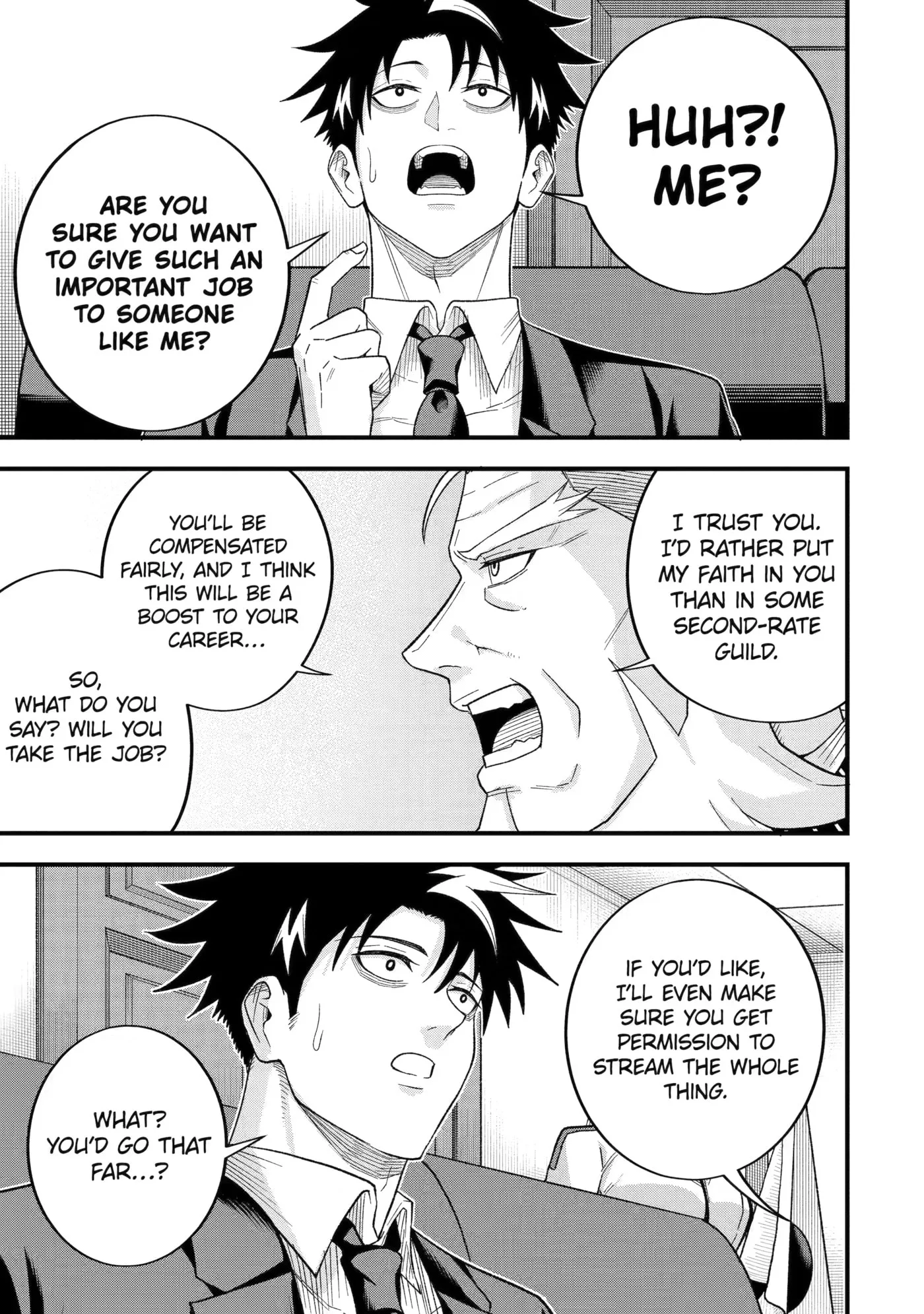 Shachiku Kensei, Haishinsha ni Naru: Black Guild Kaishain, Ukkari Kaisha-you Kaisen de S-kyuu Monster o Aite ni Musou Suru Tokoro o Zenkoku Haishin Shiteshimau Chapter 17 page 11
