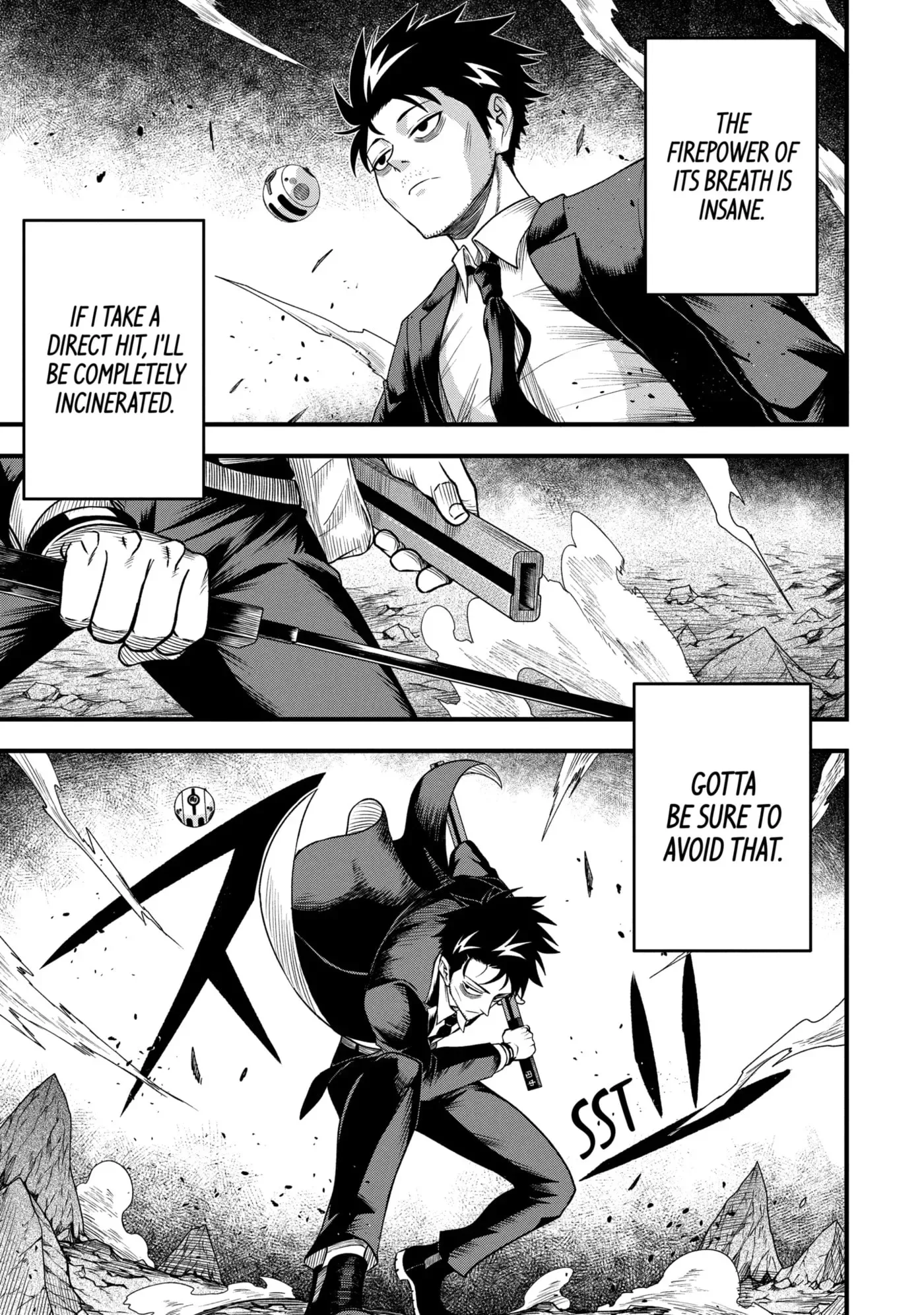 Shachiku Kensei, Haishinsha ni Naru: Black Guild Kaishain, Ukkari Kaisha-you Kaisen de S-kyuu Monster o Aite ni Musou Suru Tokoro o Zenkoku Haishin Shiteshimau Chapter 2.3 page 3