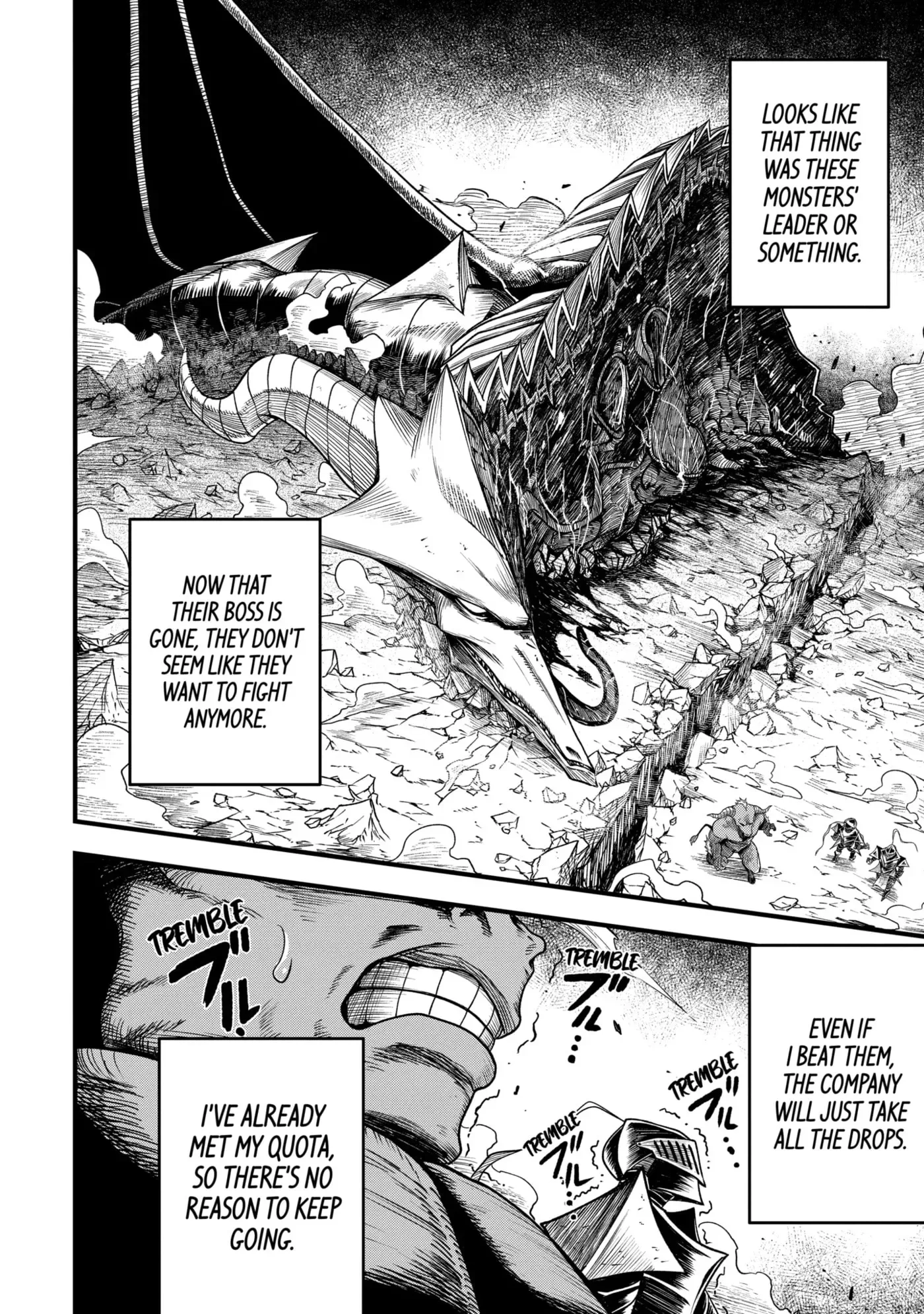 Shachiku Kensei, Haishinsha ni Naru: Black Guild Kaishain, Ukkari Kaisha-you Kaisen de S-kyuu Monster o Aite ni Musou Suru Tokoro o Zenkoku Haishin Shiteshimau Chapter 2.4 page 2