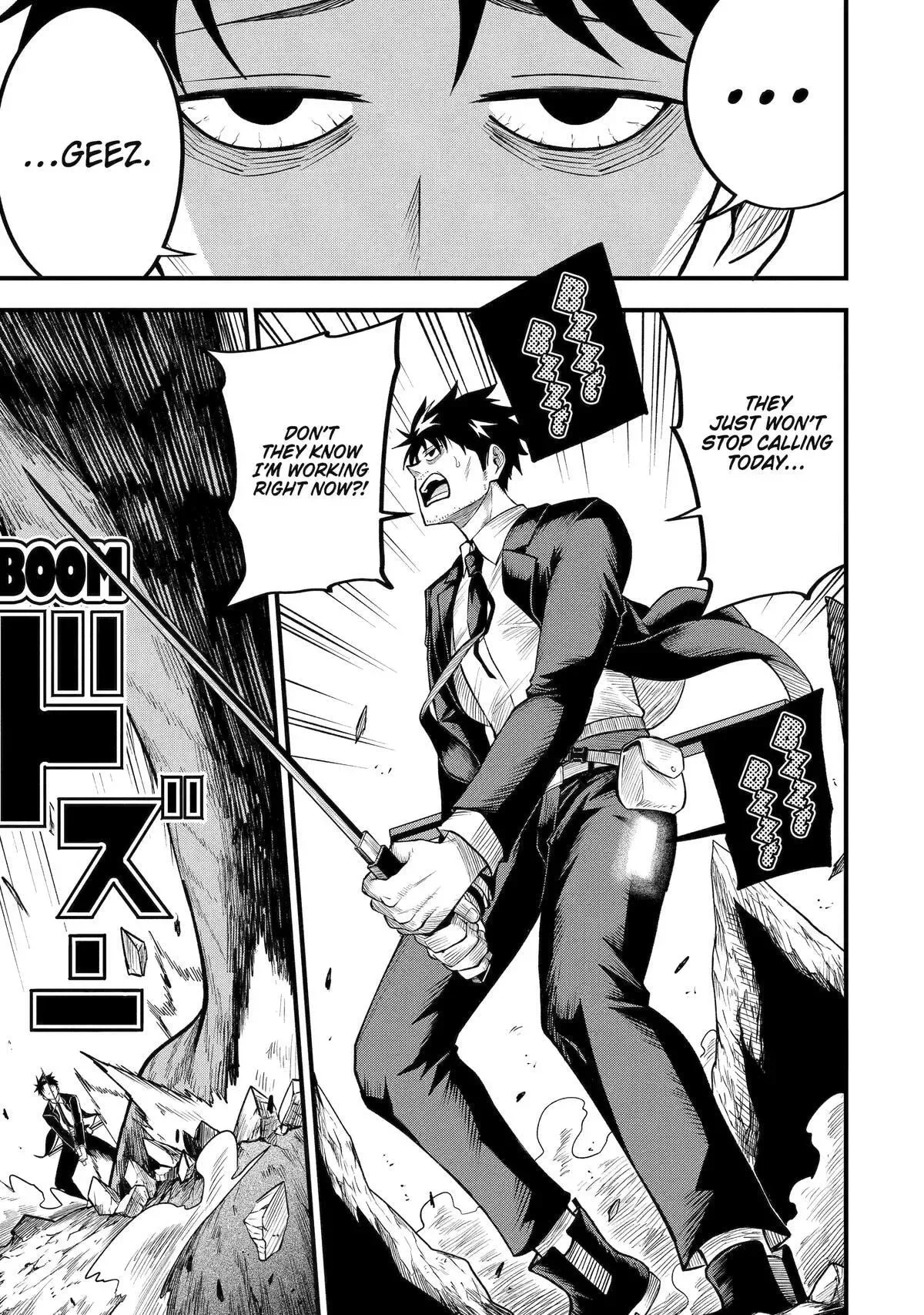 Shachiku Kensei, Haishinsha ni Naru: Black Guild Kaishain, Ukkari Kaisha-you Kaisen de S-kyuu Monster o Aite ni Musou Suru Tokoro o Zenkoku Haishin Shiteshimau Chapter 2 page 9