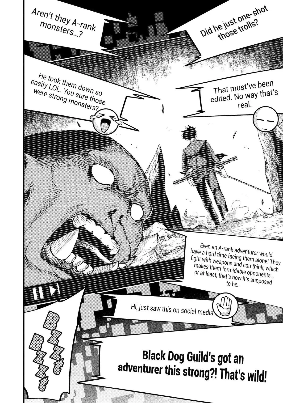 Shachiku Kensei, Haishinsha ni Naru: Black Guild Kaishain, Ukkari Kaisha-you Kaisen de S-kyuu Monster o Aite ni Musou Suru Tokoro o Zenkoku Haishin Shiteshimau Chapter 2 page 8