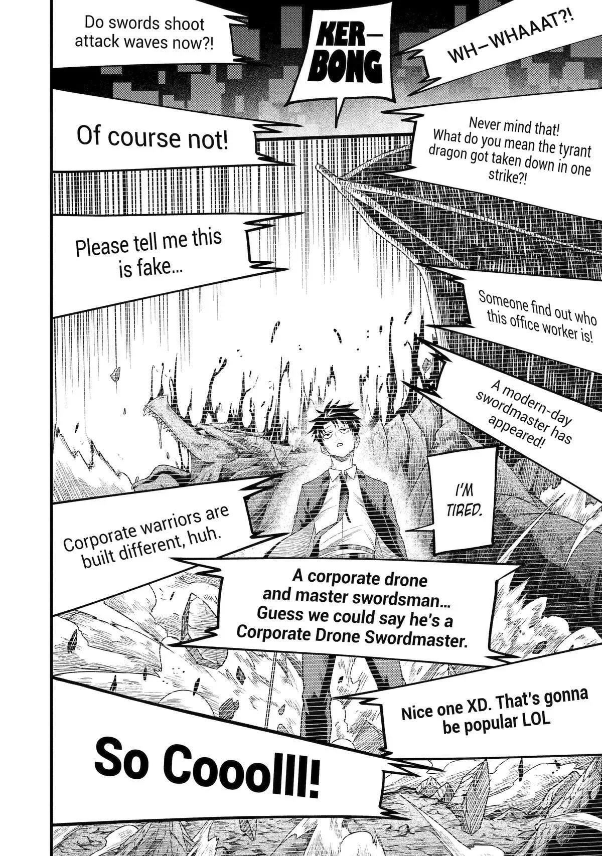Shachiku Kensei, Haishinsha ni Naru: Black Guild Kaishain, Ukkari Kaisha-you Kaisen de S-kyuu Monster o Aite ni Musou Suru Tokoro o Zenkoku Haishin Shiteshimau Chapter 2 page 29