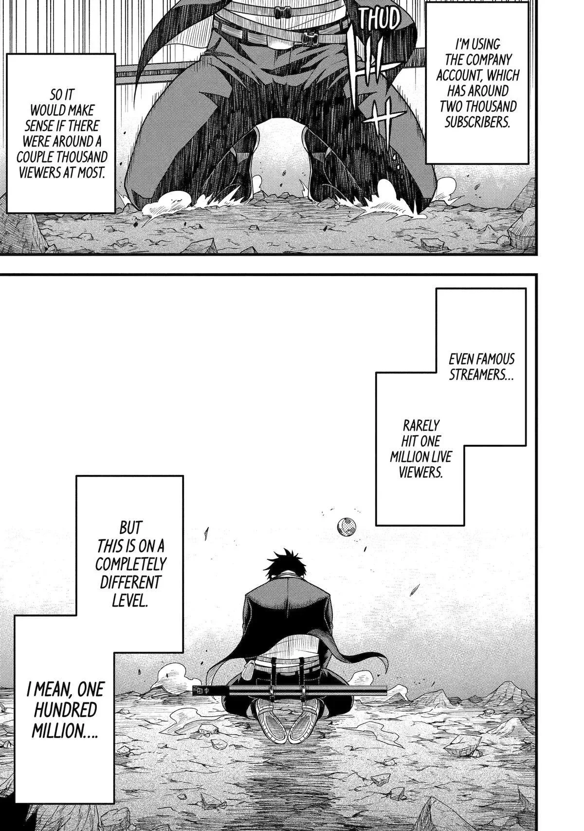 Shachiku Kensei, Haishinsha ni Naru: Black Guild Kaishain, Ukkari Kaisha-you Kaisen de S-kyuu Monster o Aite ni Musou Suru Tokoro o Zenkoku Haishin Shiteshimau Chapter 2 page 40