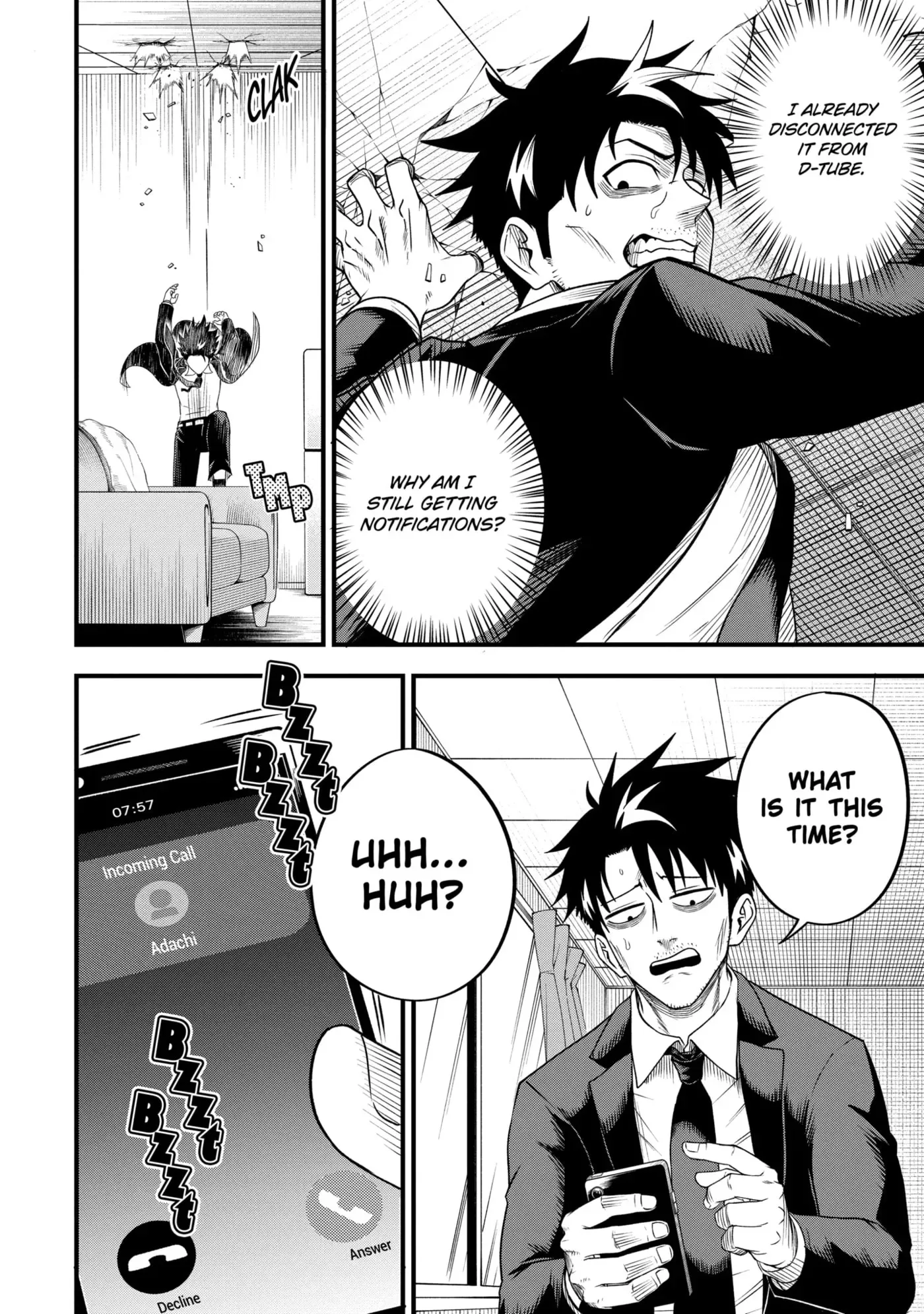 Shachiku Kensei, Haishinsha ni Naru: Black Guild Kaishain, Ukkari Kaisha-you Kaisen de S-kyuu Monster o Aite ni Musou Suru Tokoro o Zenkoku Haishin Shiteshimau Chapter 3.1 page 8