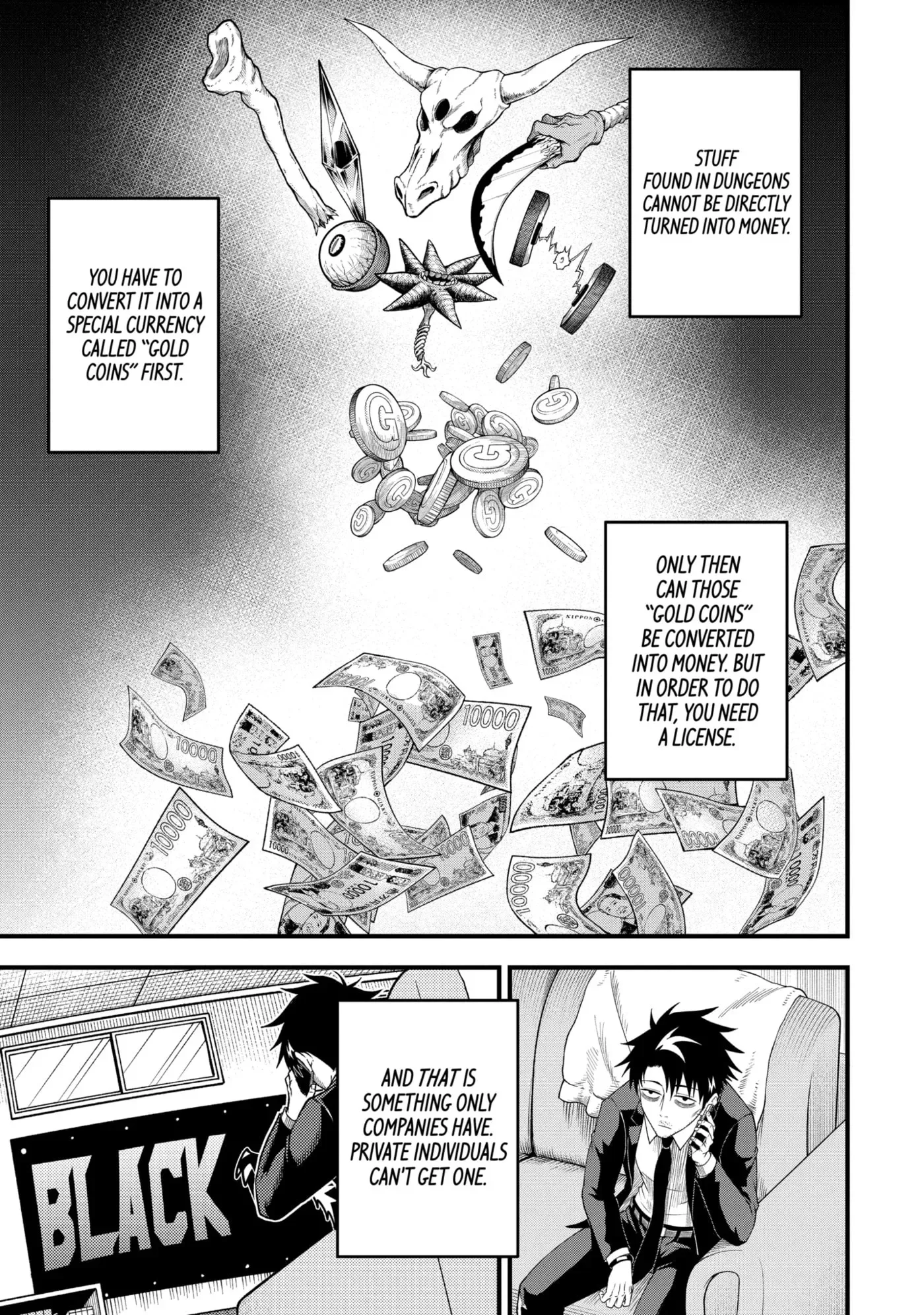 Shachiku Kensei, Haishinsha ni Naru: Black Guild Kaishain, Ukkari Kaisha-you Kaisen de S-kyuu Monster o Aite ni Musou Suru Tokoro o Zenkoku Haishin Shiteshimau Chapter 3.2 page 5