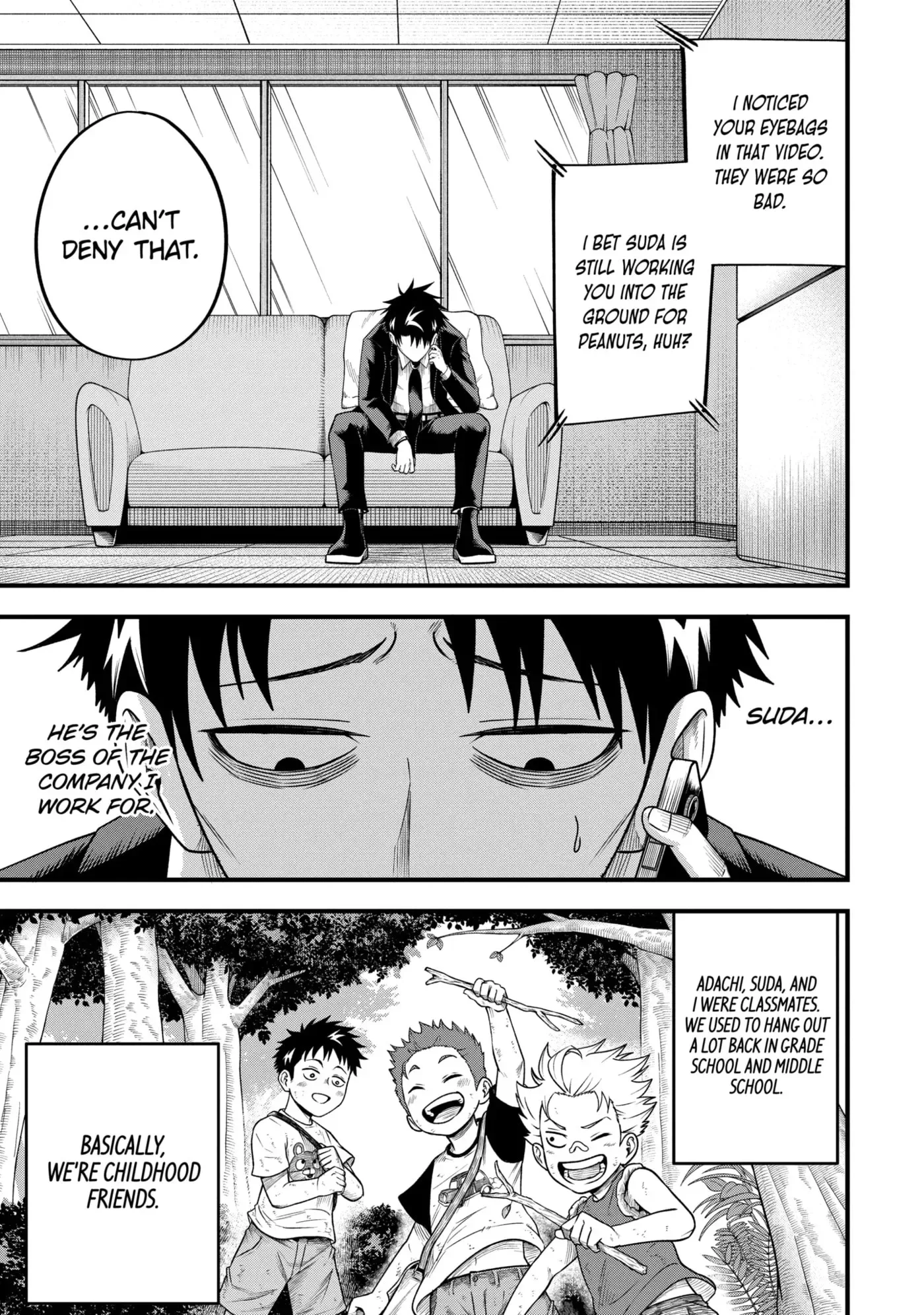 Shachiku Kensei, Haishinsha ni Naru: Black Guild Kaishain, Ukkari Kaisha-you Kaisen de S-kyuu Monster o Aite ni Musou Suru Tokoro o Zenkoku Haishin Shiteshimau Chapter 3.2 page 1
