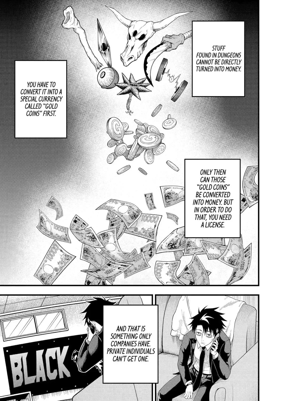 Shachiku Kensei, Haishinsha ni Naru: Black Guild Kaishain, Ukkari Kaisha-you Kaisen de S-kyuu Monster o Aite ni Musou Suru Tokoro o Zenkoku Haishin Shiteshimau Chapter 3 page 21