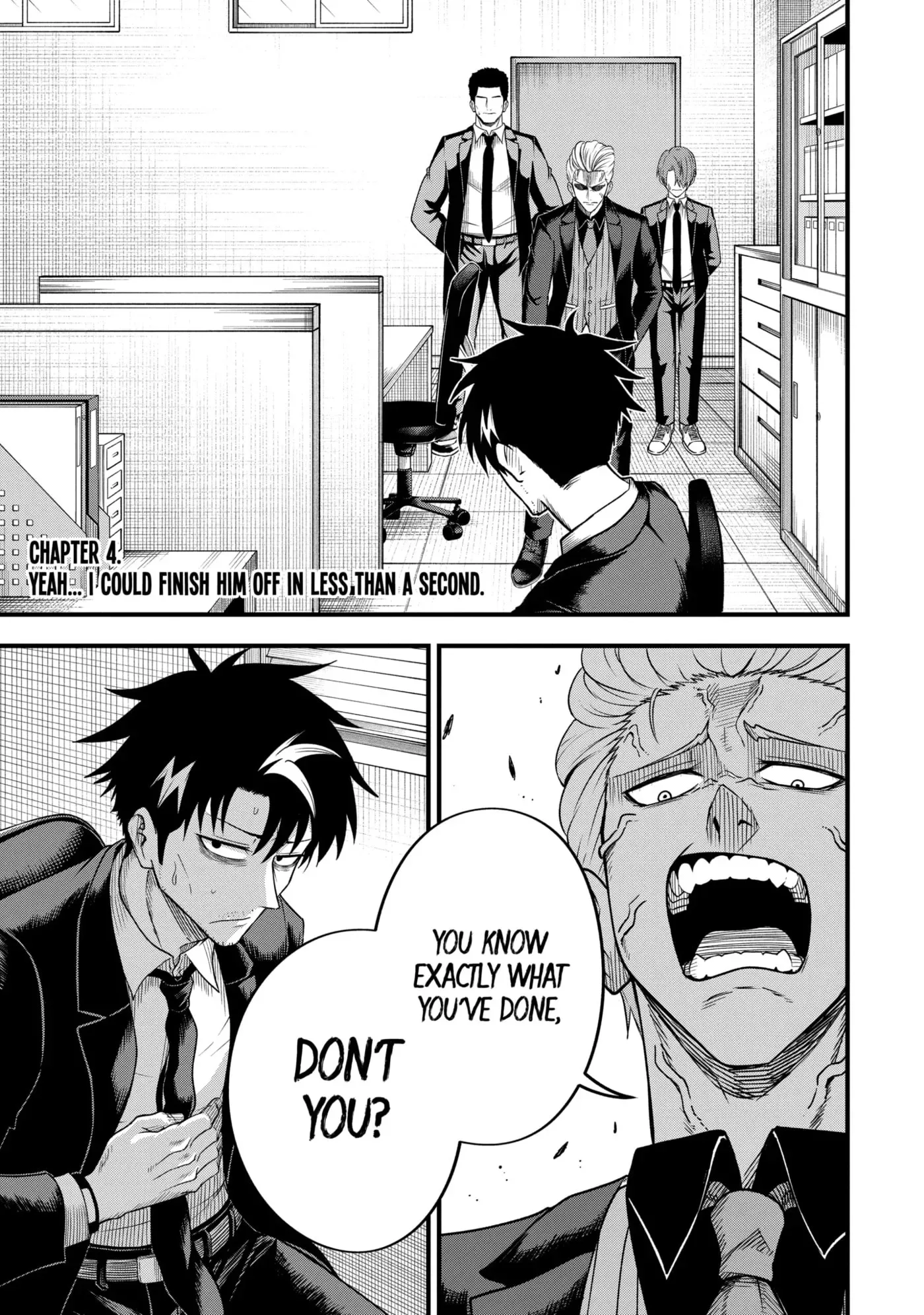 Shachiku Kensei, Haishinsha ni Naru: Black Guild Kaishain, Ukkari Kaisha-you Kaisen de S-kyuu Monster o Aite ni Musou Suru Tokoro o Zenkoku Haishin Shiteshimau Chapter 4.1 page 1