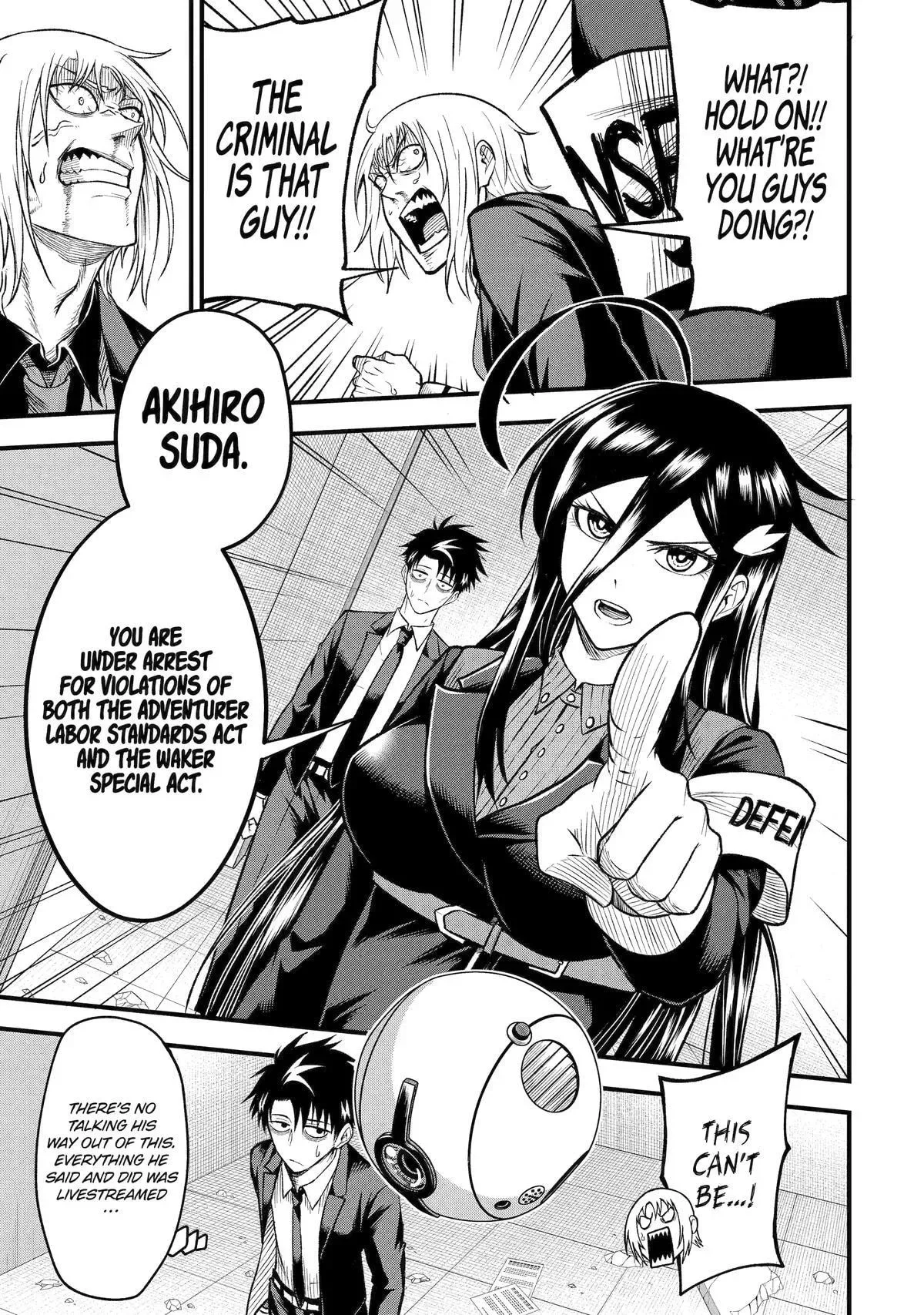 Shachiku Kensei, Haishinsha ni Naru: Black Guild Kaishain, Ukkari Kaisha-you Kaisen de S-kyuu Monster o Aite ni Musou Suru Tokoro o Zenkoku Haishin Shiteshimau Chapter 5 page 30
