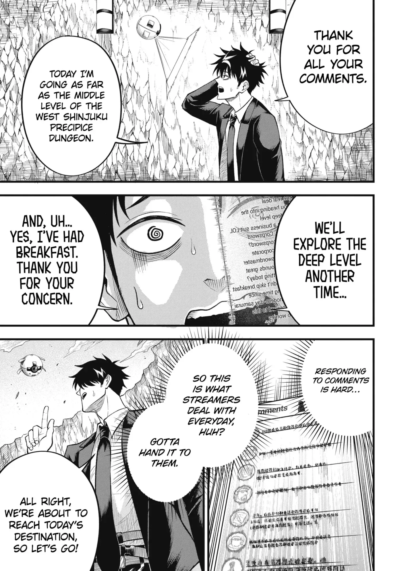 Shachiku Kensei, Haishinsha ni Naru: Black Guild Kaishain, Ukkari Kaisha-you Kaisen de S-kyuu Monster o Aite ni Musou Suru Tokoro o Zenkoku Haishin Shiteshimau Chapter 6.3 page 6