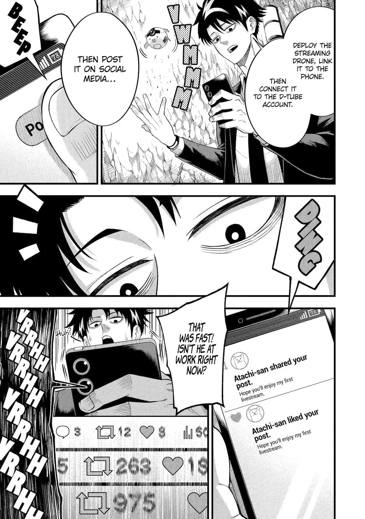 Shachiku Kensei, Haishinsha ni Naru: Black Guild Kaishain, Ukkari Kaisha-you Kaisen de S-kyuu Monster o Aite ni Musou Suru Tokoro o Zenkoku Haishin Shiteshimau Chapter 6 page 24