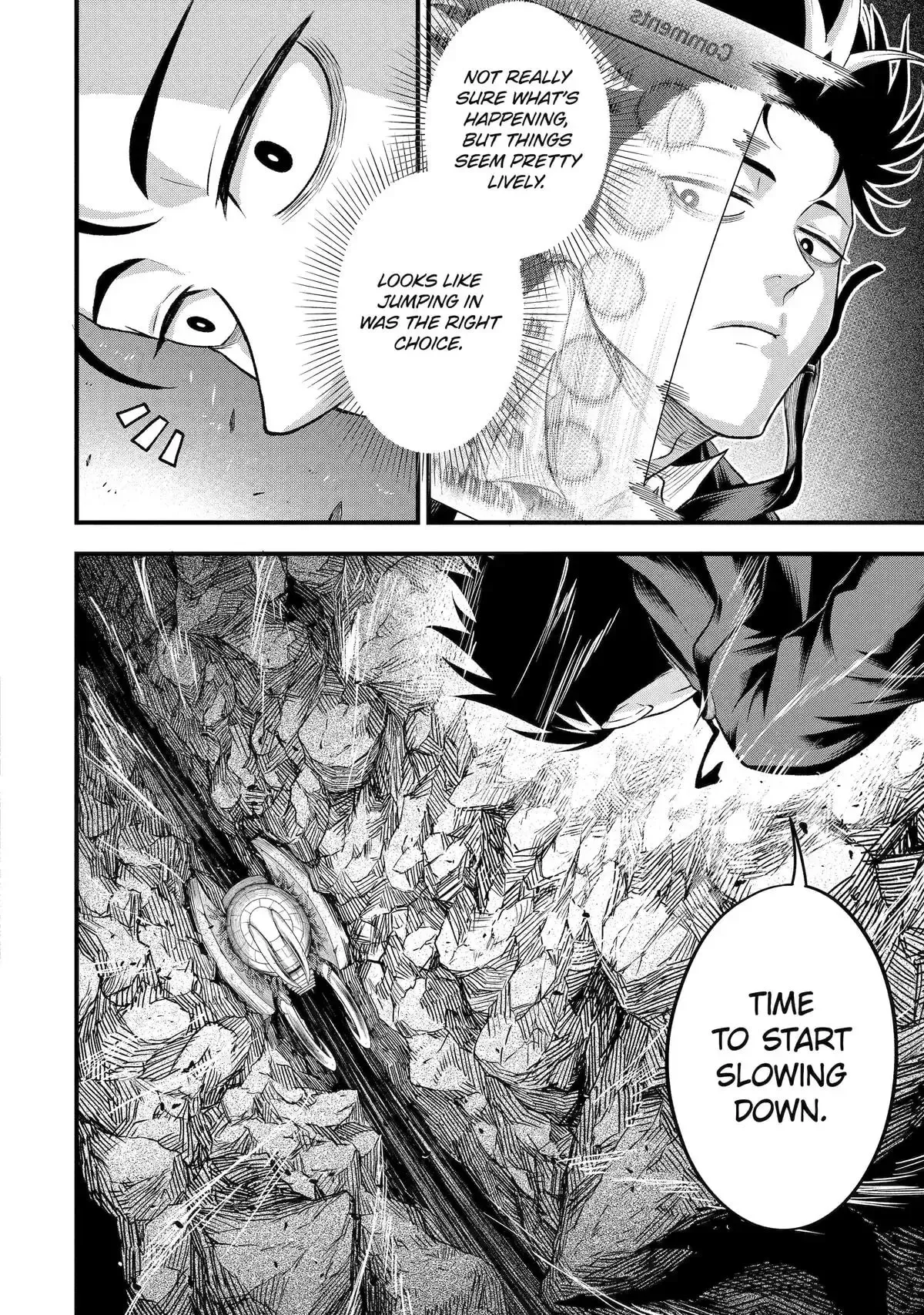 Shachiku Kensei, Haishinsha ni Naru: Black Guild Kaishain, Ukkari Kaisha-you Kaisen de S-kyuu Monster o Aite ni Musou Suru Tokoro o Zenkoku Haishin Shiteshimau Chapter 6 page 50