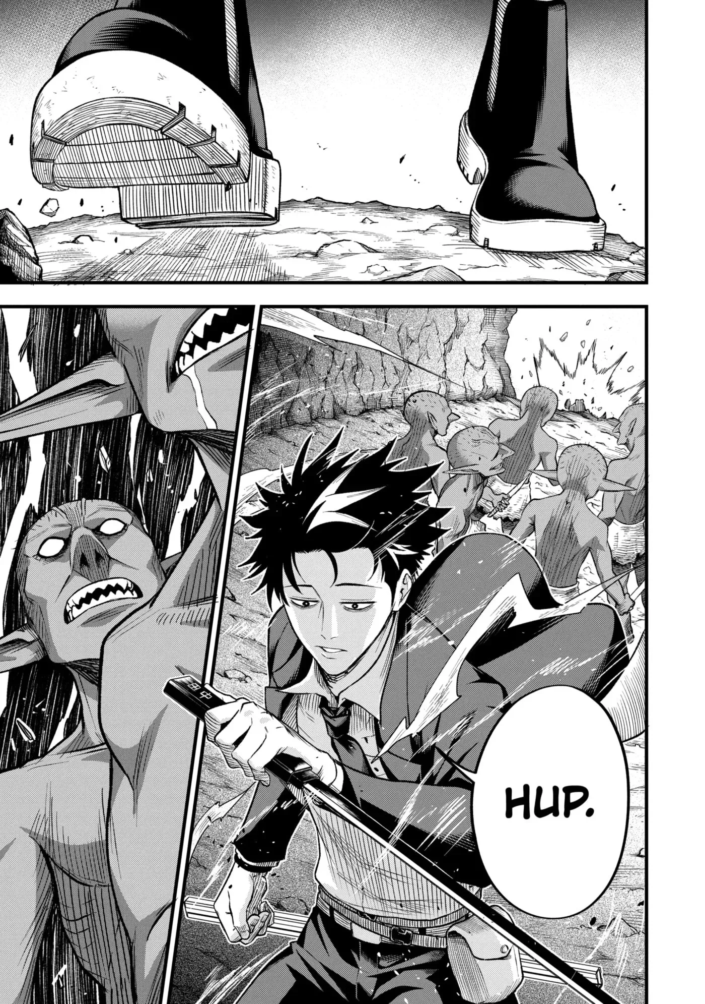 Shachiku Kensei, Haishinsha ni Naru: Black Guild Kaishain, Ukkari Kaisha-you Kaisen de S-kyuu Monster o Aite ni Musou Suru Tokoro o Zenkoku Haishin Shiteshimau Chapter 7.1 page 5