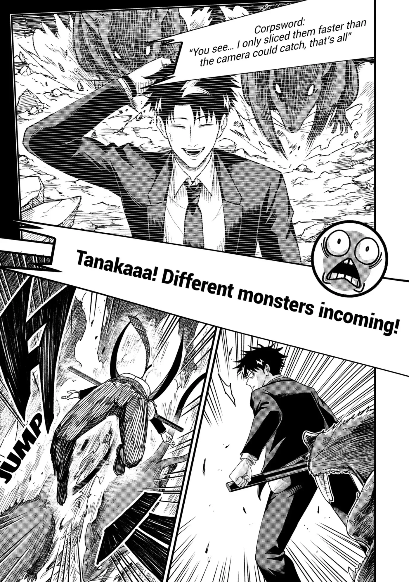 Shachiku Kensei, Haishinsha ni Naru: Black Guild Kaishain, Ukkari Kaisha-you Kaisen de S-kyuu Monster o Aite ni Musou Suru Tokoro o Zenkoku Haishin Shiteshimau Chapter 7.1 page 9
