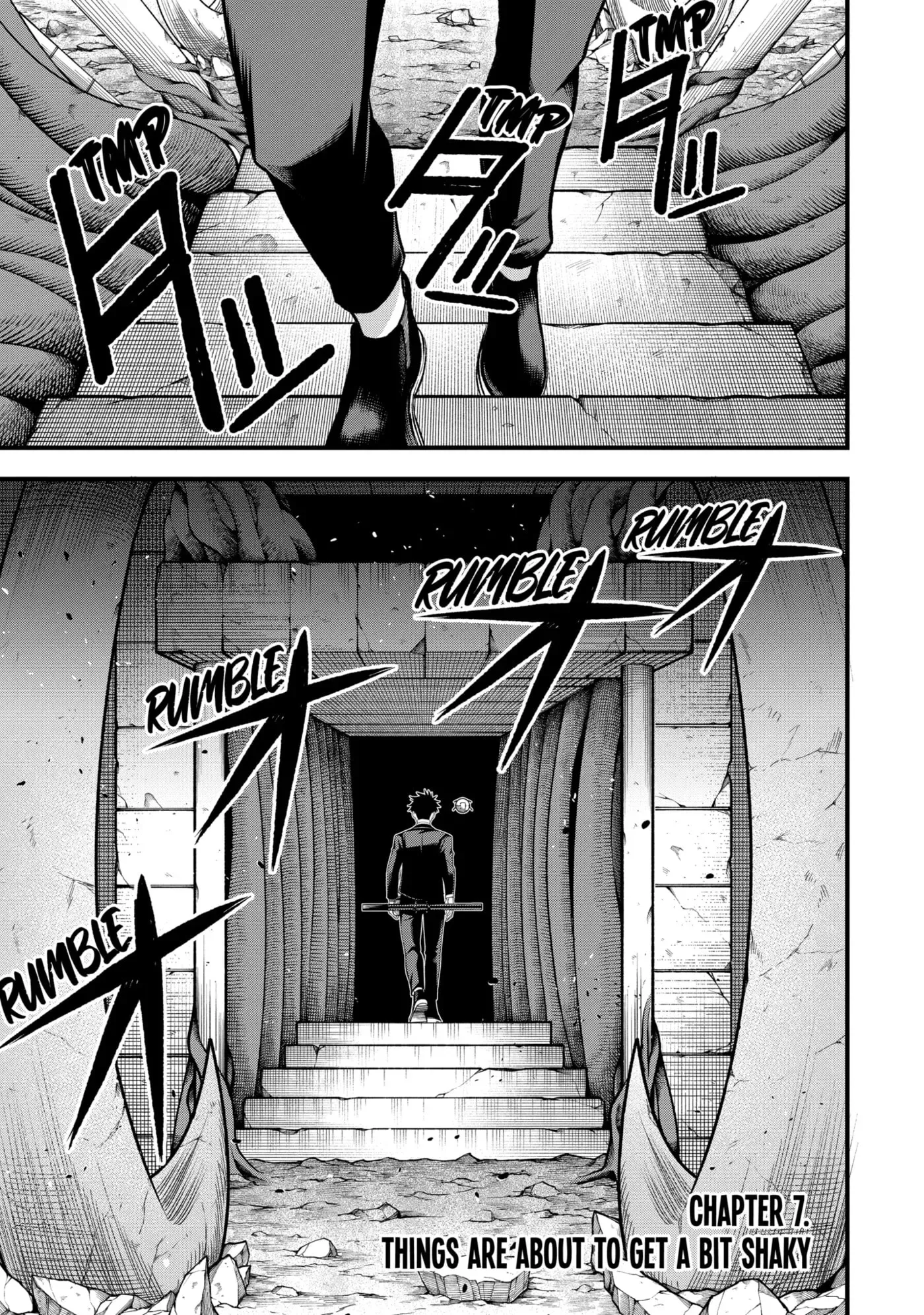 Shachiku Kensei, Haishinsha ni Naru: Black Guild Kaishain, Ukkari Kaisha-you Kaisen de S-kyuu Monster o Aite ni Musou Suru Tokoro o Zenkoku Haishin Shiteshimau Chapter 7.1 page 1