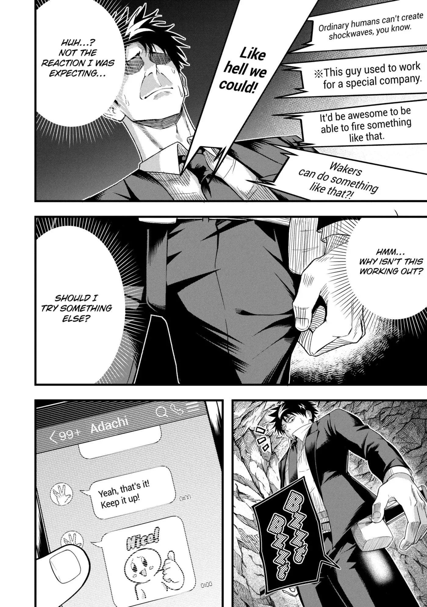 Shachiku Kensei, Haishinsha ni Naru: Black Guild Kaishain, Ukkari Kaisha-you Kaisen de S-kyuu Monster o Aite ni Musou Suru Tokoro o Zenkoku Haishin Shiteshimau Chapter 7.1 page 16