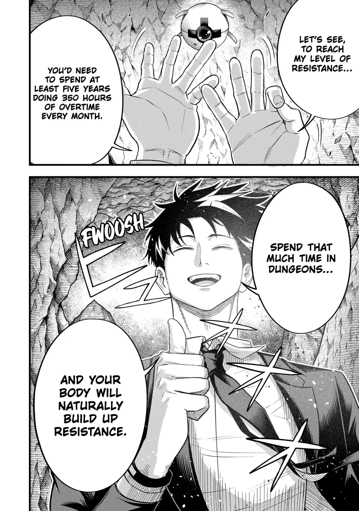 Shachiku Kensei, Haishinsha ni Naru: Black Guild Kaishain, Ukkari Kaisha-you Kaisen de S-kyuu Monster o Aite ni Musou Suru Tokoro o Zenkoku Haishin Shiteshimau Chapter 7.2 page 8