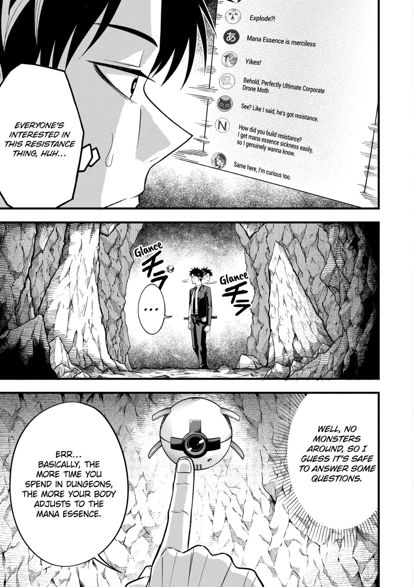 Shachiku Kensei, Haishinsha ni Naru: Black Guild Kaishain, Ukkari Kaisha-you Kaisen de S-kyuu Monster o Aite ni Musou Suru Tokoro o Zenkoku Haishin Shiteshimau Chapter 7.2 page 7