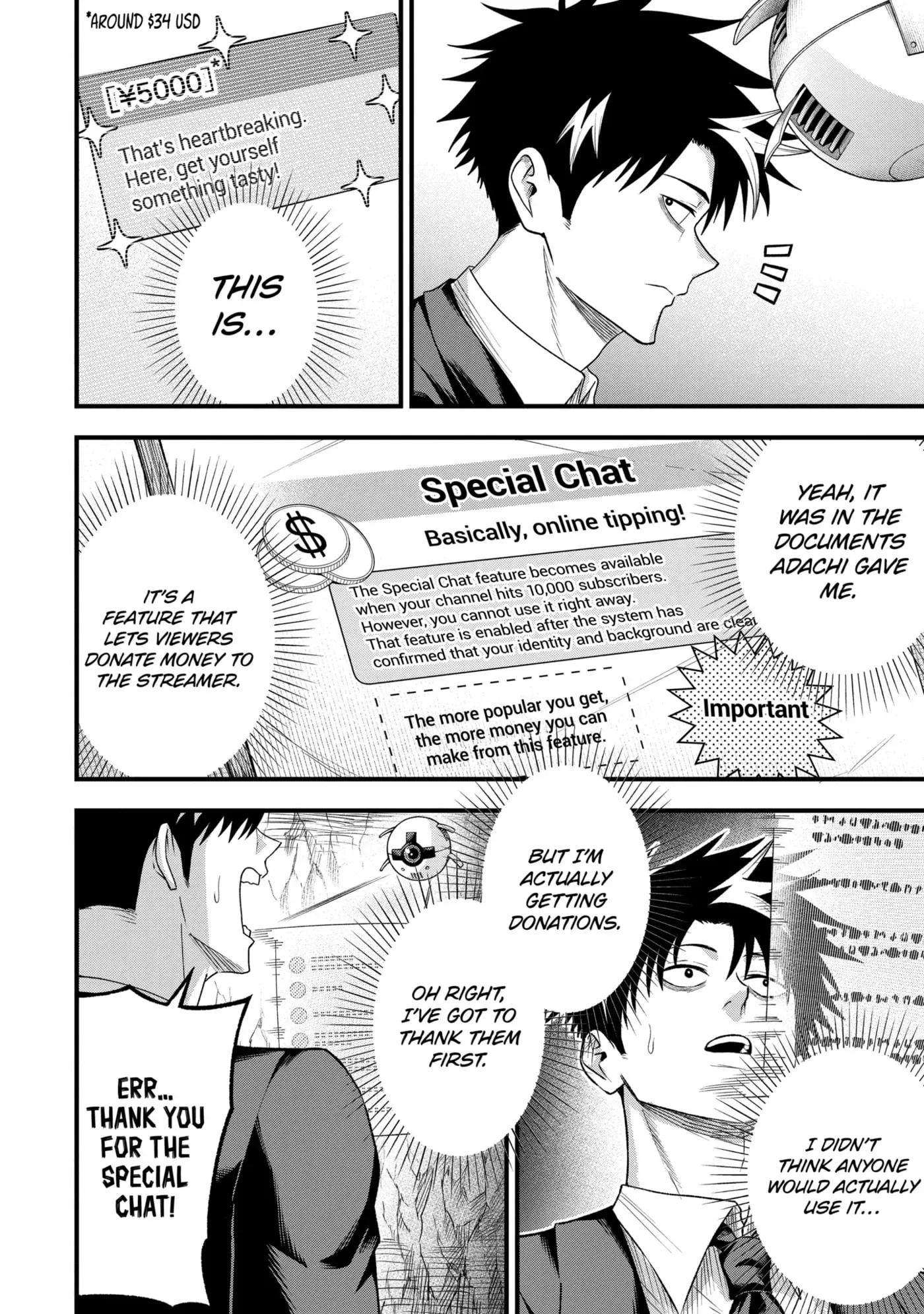 Shachiku Kensei, Haishinsha ni Naru: Black Guild Kaishain, Ukkari Kaisha-you Kaisen de S-kyuu Monster o Aite ni Musou Suru Tokoro o Zenkoku Haishin Shiteshimau Chapter 7.3 page 2