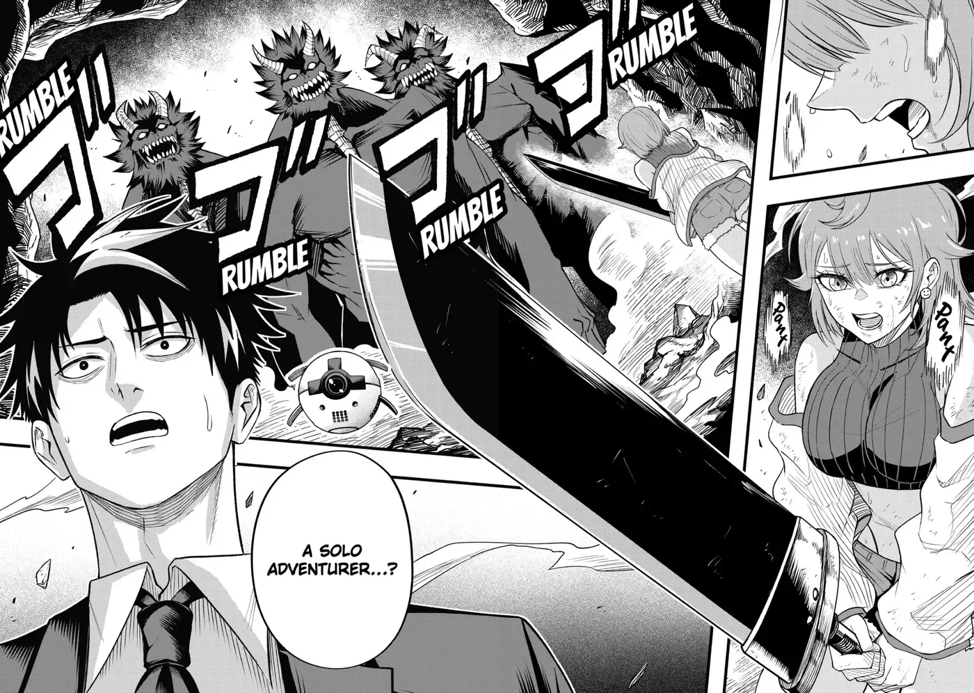Shachiku Kensei, Haishinsha ni Naru: Black Guild Kaishain, Ukkari Kaisha-you Kaisen de S-kyuu Monster o Aite ni Musou Suru Tokoro o Zenkoku Haishin Shiteshimau Chapter 7.3 page 14