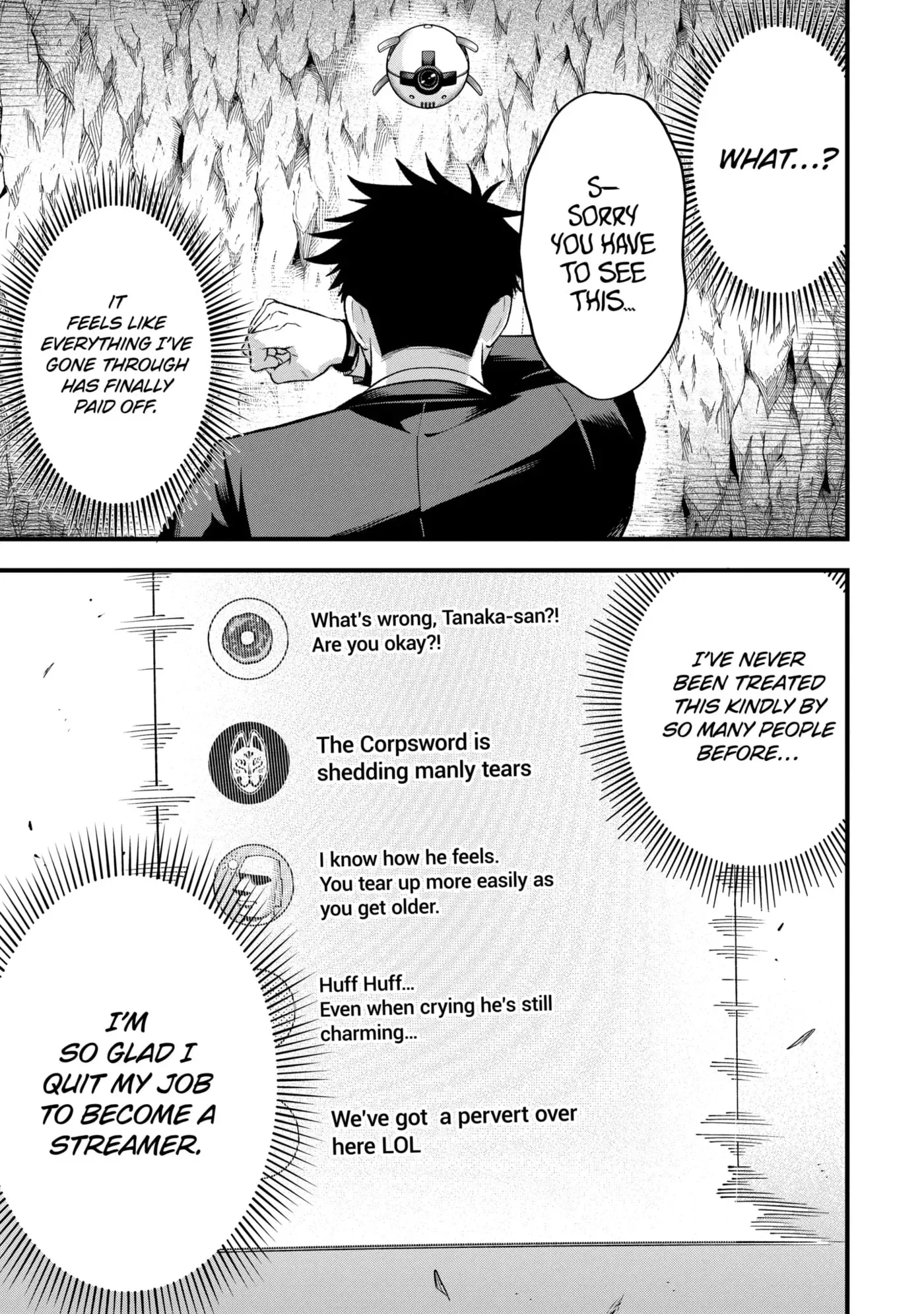 Shachiku Kensei, Haishinsha ni Naru: Black Guild Kaishain, Ukkari Kaisha-you Kaisen de S-kyuu Monster o Aite ni Musou Suru Tokoro o Zenkoku Haishin Shiteshimau Chapter 7.3 page 6