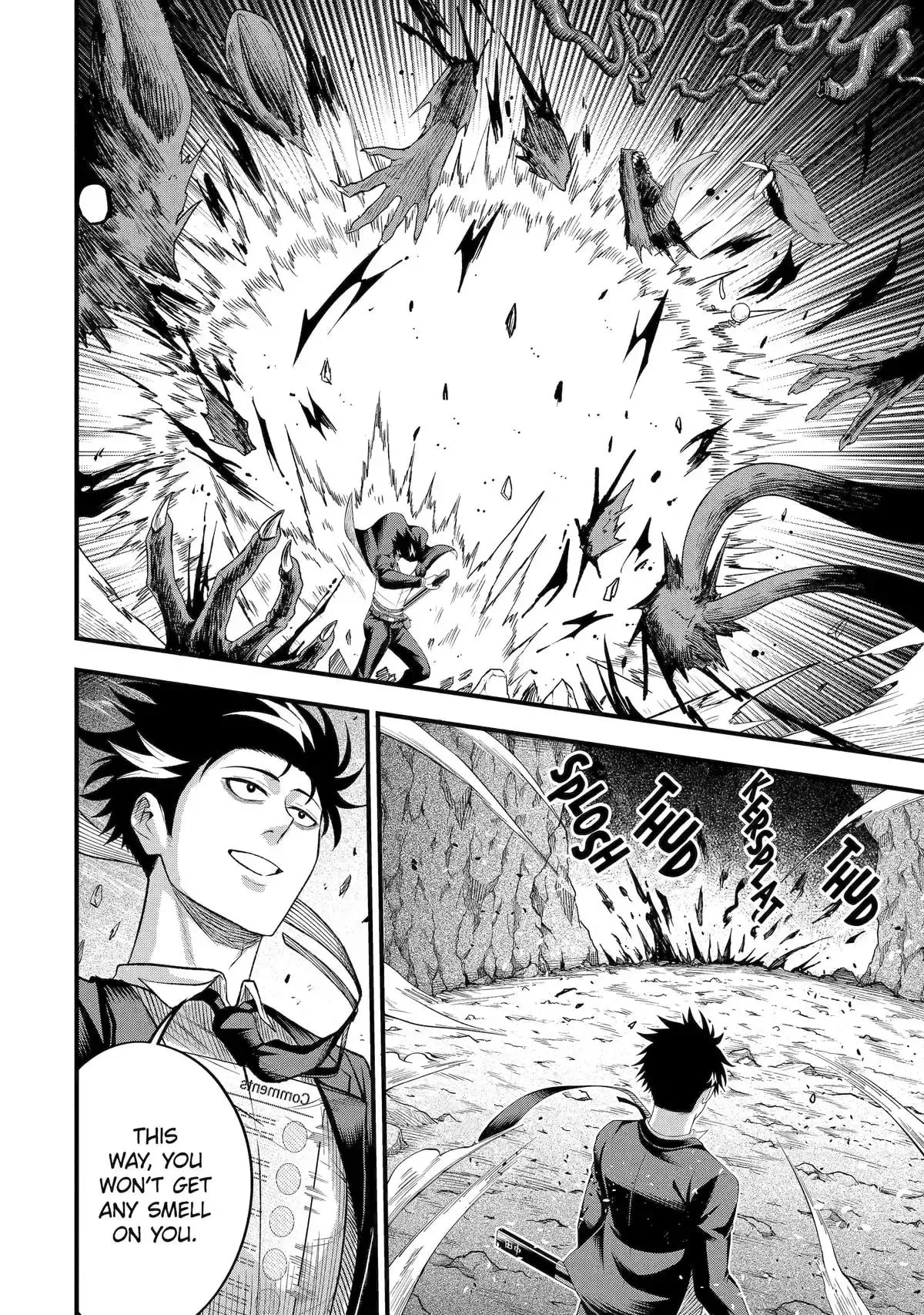 Shachiku Kensei, Haishinsha ni Naru: Black Guild Kaishain, Ukkari Kaisha-you Kaisen de S-kyuu Monster o Aite ni Musou Suru Tokoro o Zenkoku Haishin Shiteshimau Chapter 7 page 14