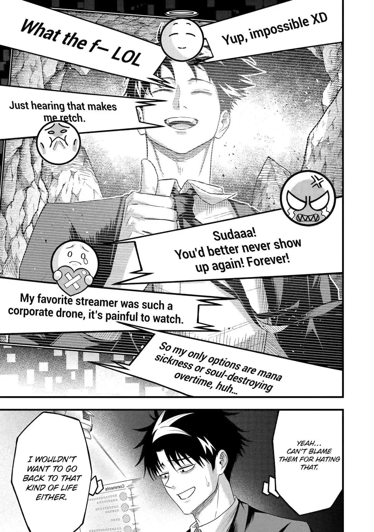 Shachiku Kensei, Haishinsha ni Naru: Black Guild Kaishain, Ukkari Kaisha-you Kaisen de S-kyuu Monster o Aite ni Musou Suru Tokoro o Zenkoku Haishin Shiteshimau Chapter 7 page 25