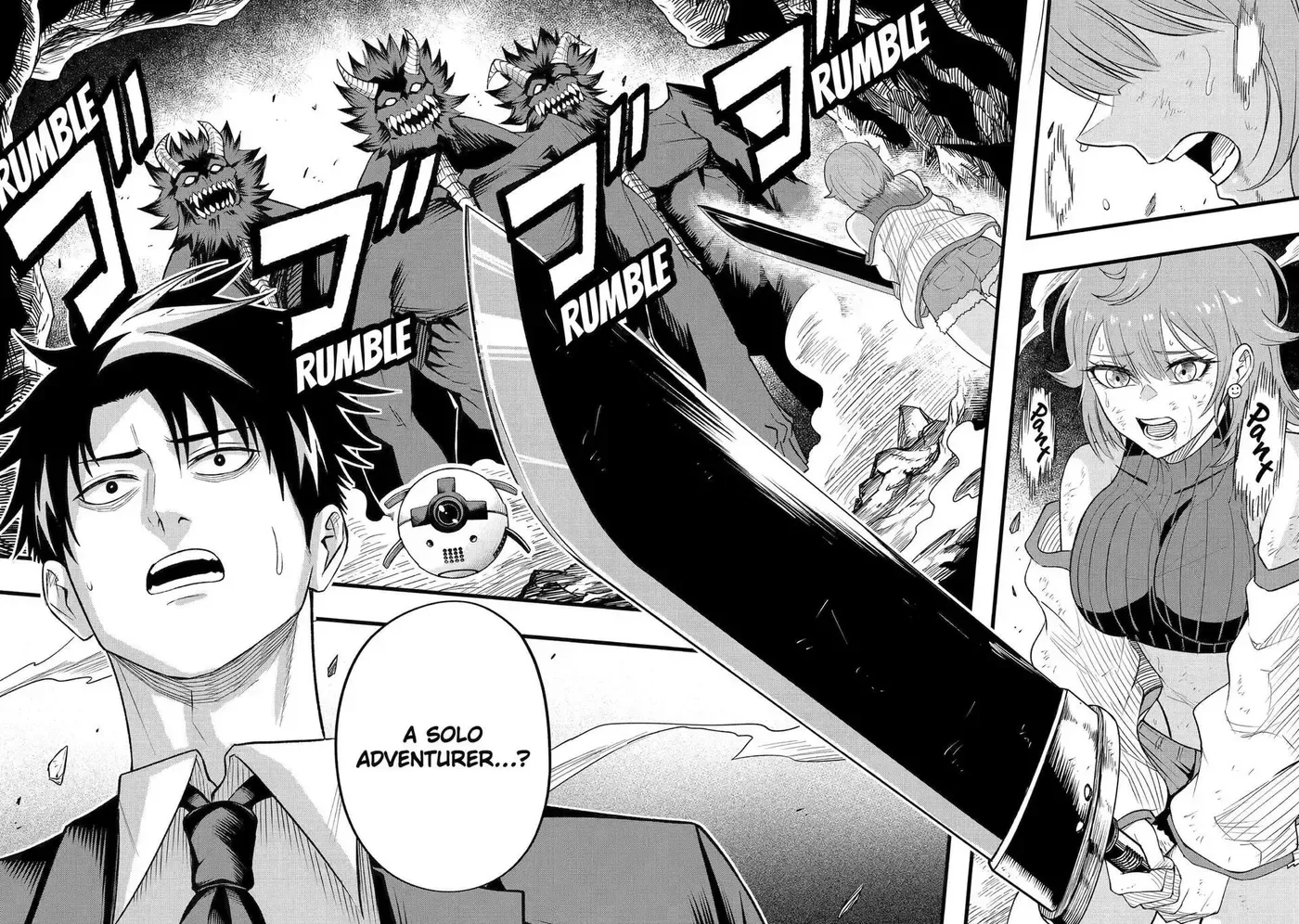 Shachiku Kensei, Haishinsha ni Naru: Black Guild Kaishain, Ukkari Kaisha-you Kaisen de S-kyuu Monster o Aite ni Musou Suru Tokoro o Zenkoku Haishin Shiteshimau Chapter 7 page 44