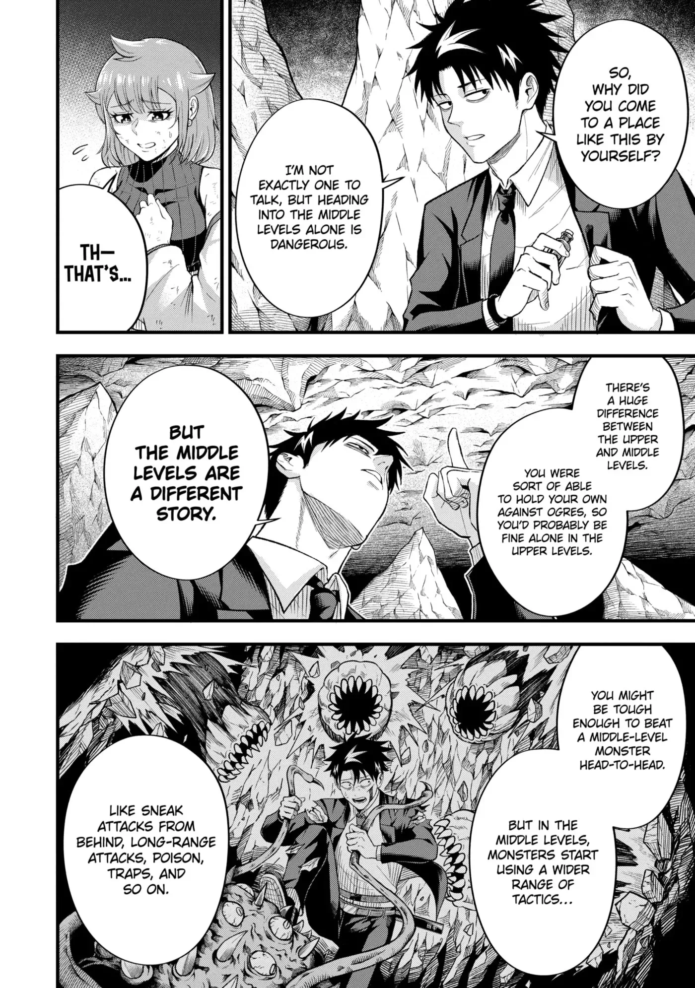 Shachiku Kensei, Haishinsha ni Naru: Black Guild Kaishain, Ukkari Kaisha-you Kaisen de S-kyuu Monster o Aite ni Musou Suru Tokoro o Zenkoku Haishin Shiteshimau Chapter 8.4 page 2