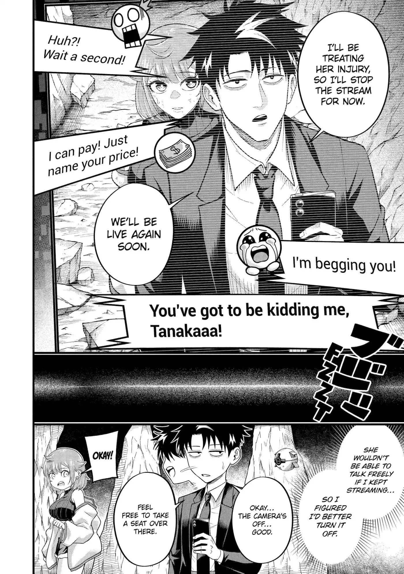 Shachiku Kensei, Haishinsha ni Naru: Black Guild Kaishain, Ukkari Kaisha-you Kaisen de S-kyuu Monster o Aite ni Musou Suru Tokoro o Zenkoku Haishin Shiteshimau Chapter 8 page 44