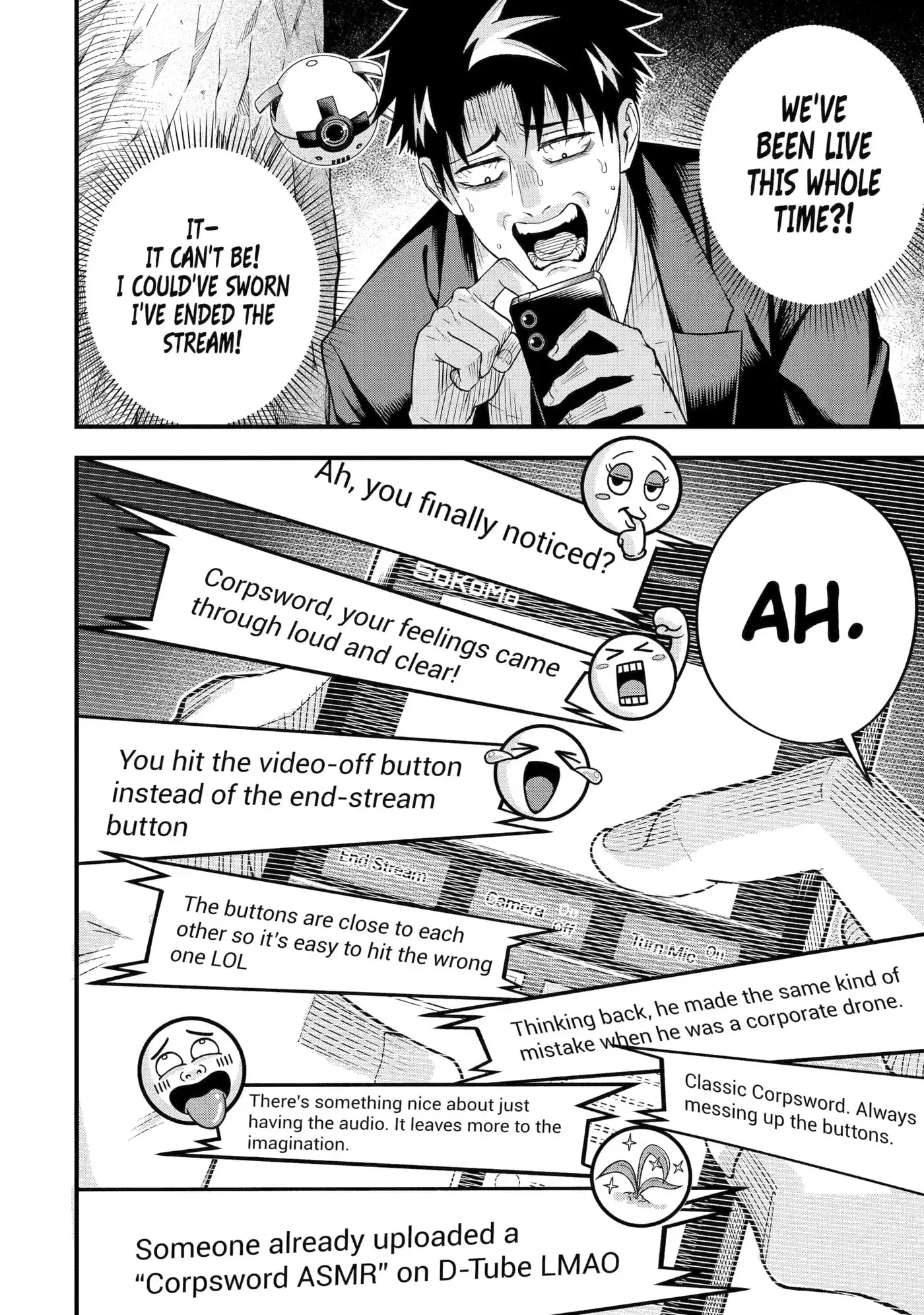 Shachiku Kensei, Haishinsha ni Naru: Black Guild Kaishain, Ukkari Kaisha-you Kaisen de S-kyuu Monster o Aite ni Musou Suru Tokoro o Zenkoku Haishin Shiteshimau Chapter 8 page 62