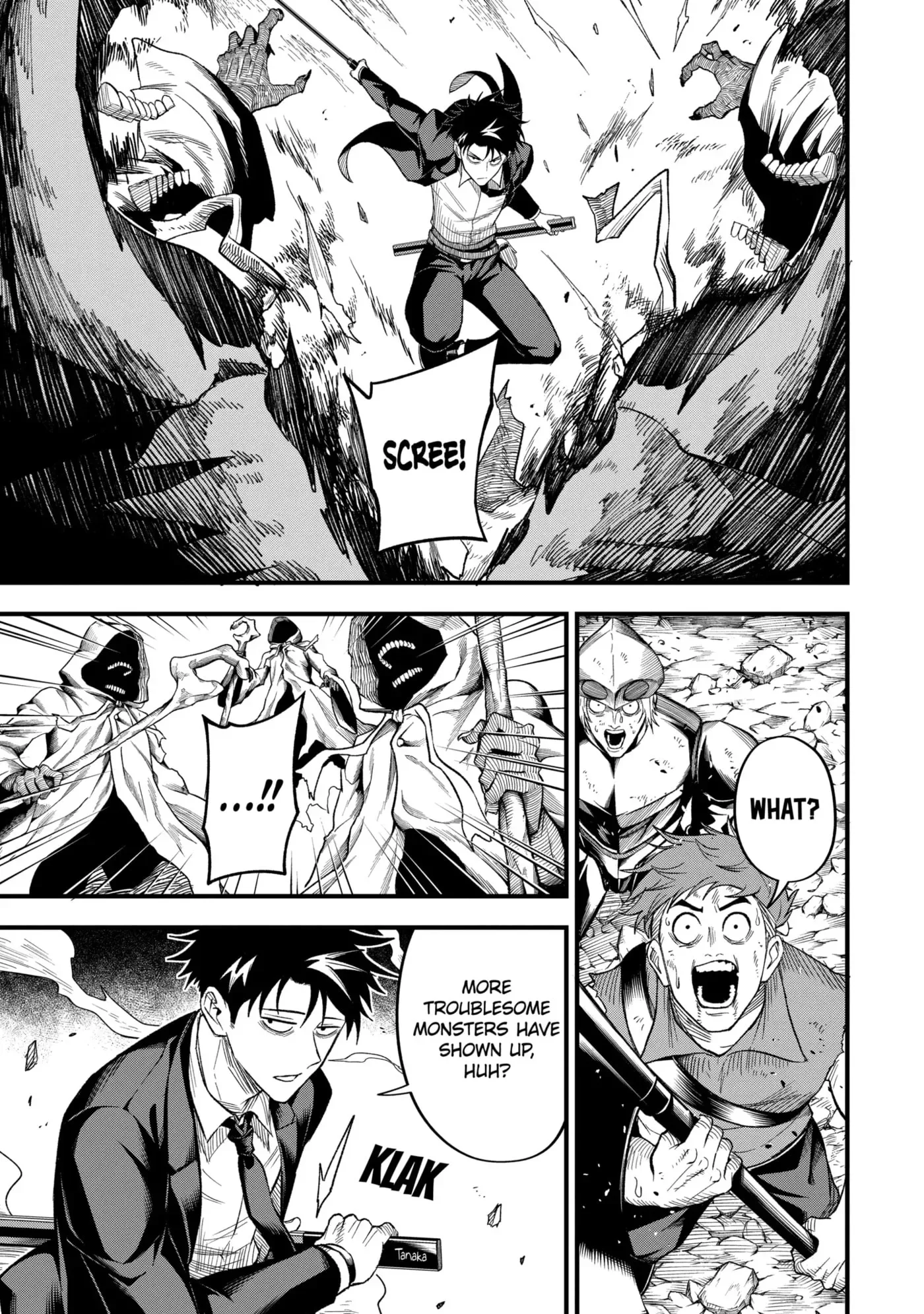 Shachiku Kensei, Haishinsha ni Naru: Black Guild Kaishain, Ukkari Kaisha-you Kaisen de S-kyuu Monster o Aite ni Musou Suru Tokoro o Zenkoku Haishin Shiteshimau Chapter 9.2 page 3