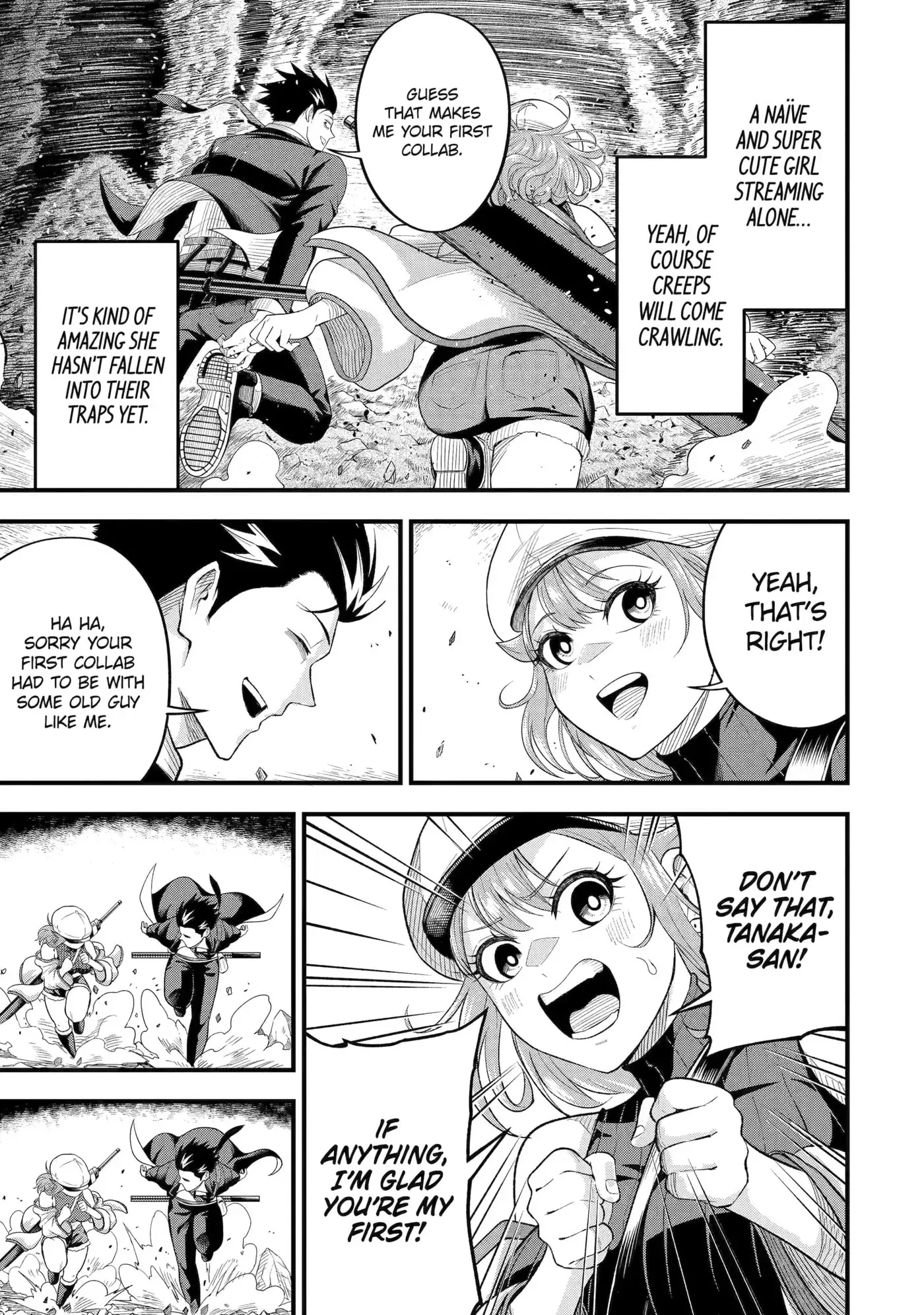 Shachiku Kensei, Haishinsha ni Naru: Black Guild Kaishain, Ukkari Kaisha-you Kaisen de S-kyuu Monster o Aite ni Musou Suru Tokoro o Zenkoku Haishin Shiteshimau Chapter 9 page 7
