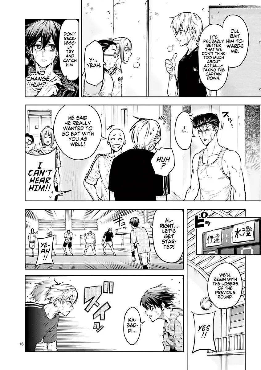 Shakunetsu Kabaddi Chapter 24 page 16