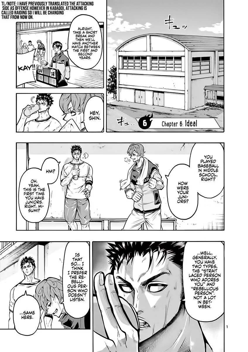 Shakunetsu Kabaddi Chapter 6 page 2