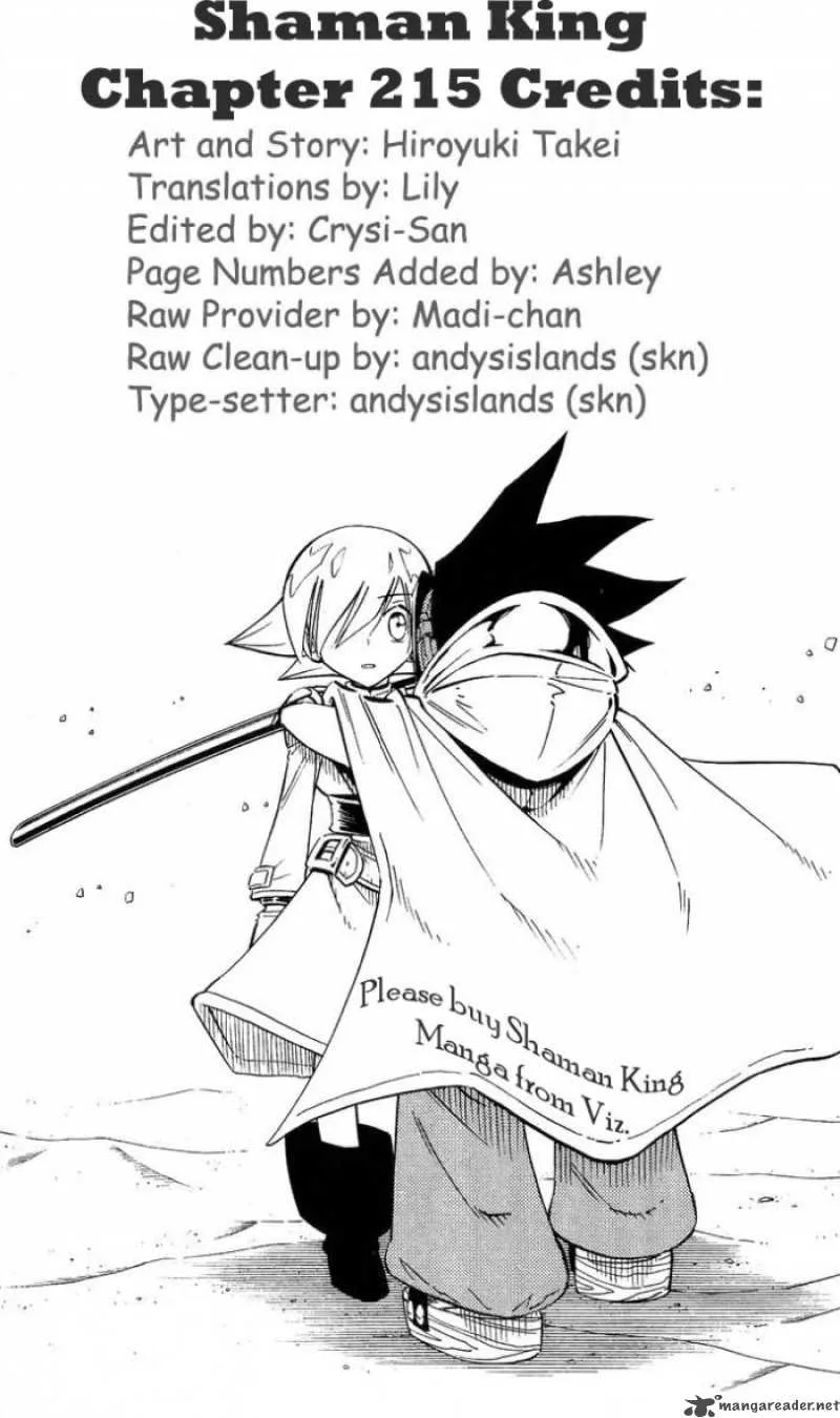 Shaman King Chapter 215 page 19