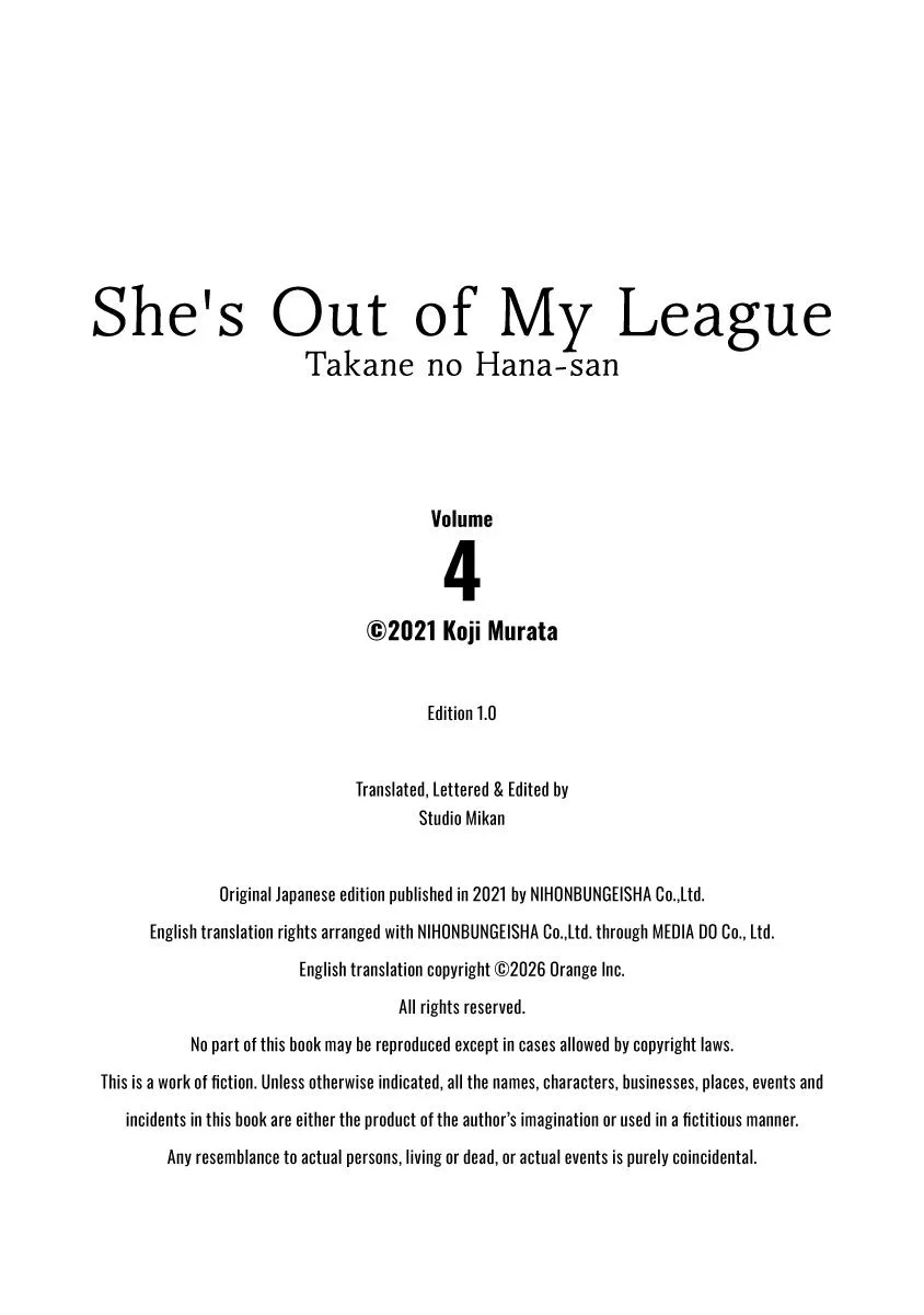 She's Out of My League - Takane no Hana-san Chapter 4 page 146