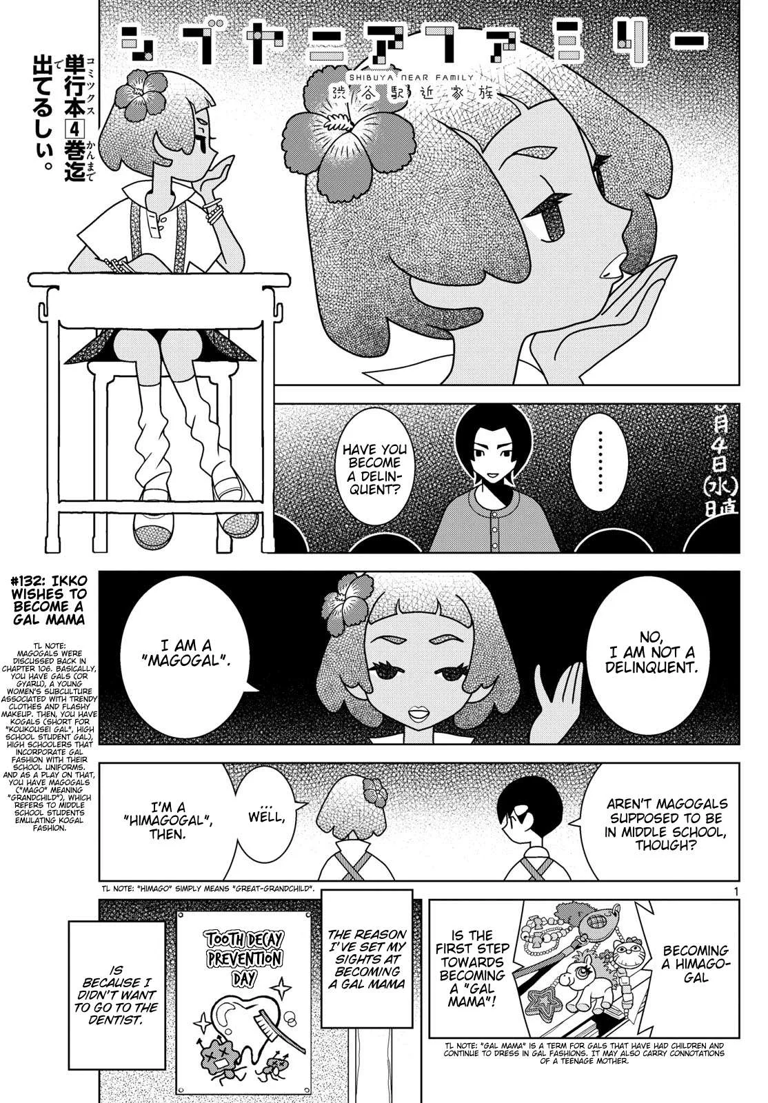 Shibuya Near Family Chapter 132 page 1