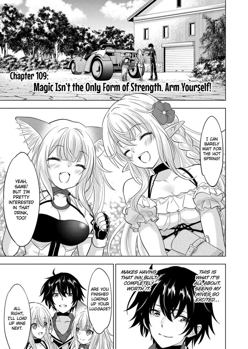 Shijou Saikyou Orc-san no Tanoshii Tanetsuke Harem Zukuri Chapter 109 page 1