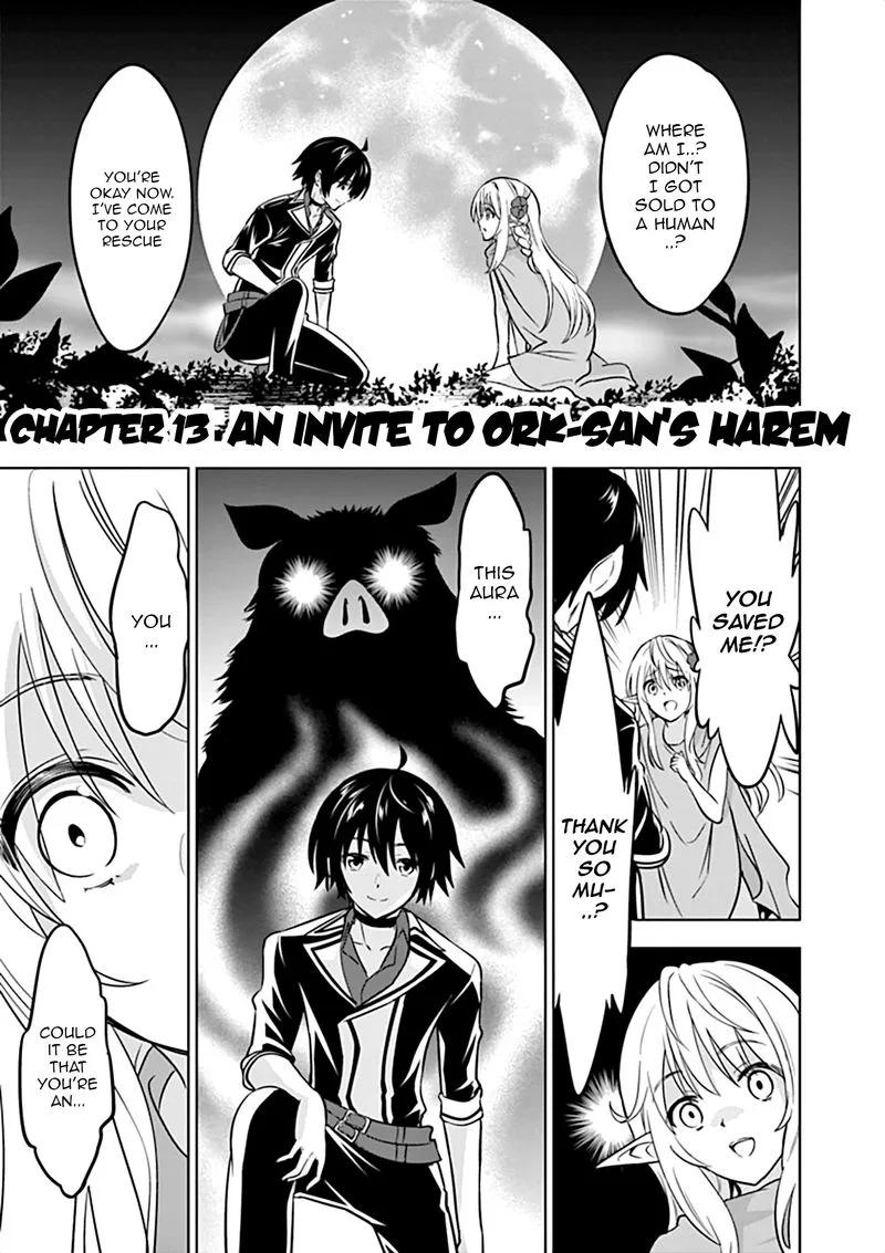 Shijou Saikyou Orc-san no Tanoshii Tanetsuke Harem Zukuri Chapter 13 page 1