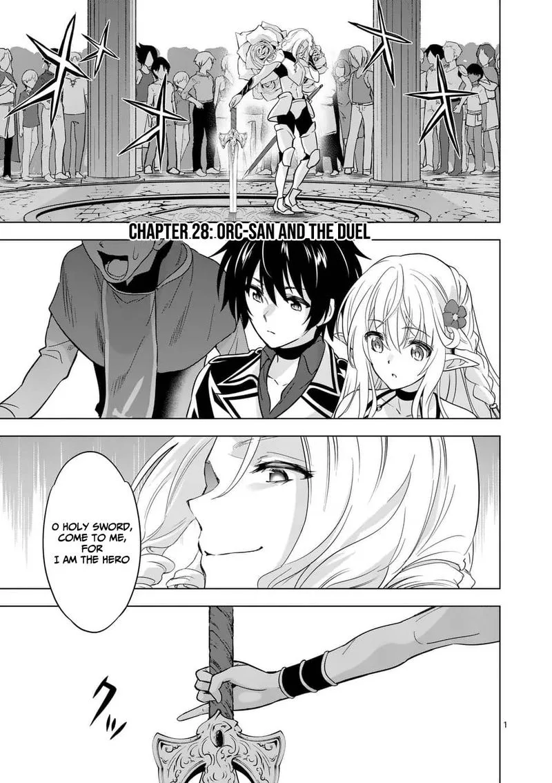 Shijou Saikyou Orc-san no Tanoshii Tanetsuke Harem Zukuri Chapter 28 page 1