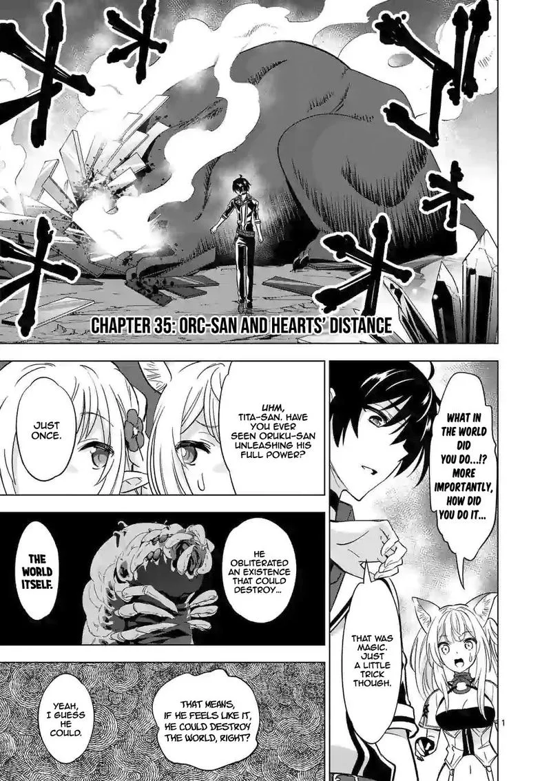 Shijou Saikyou Orc-san no Tanoshii Tanetsuke Harem Zukuri Chapter 35 page 1