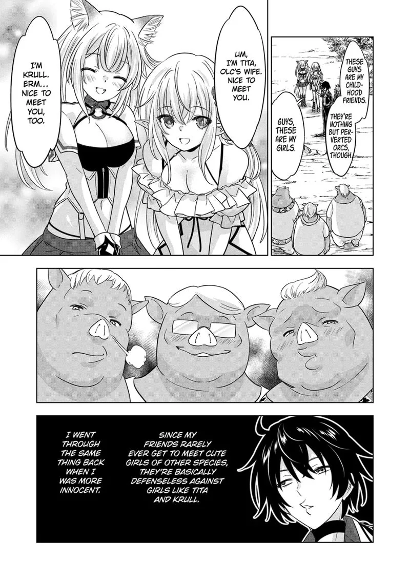 Shijou Saikyou Orc-san no Tanoshii Tanetsuke Harem Zukuri Chapter 91 page 11