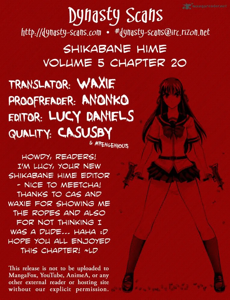 Shikabane Hime Chapter 20 page 45