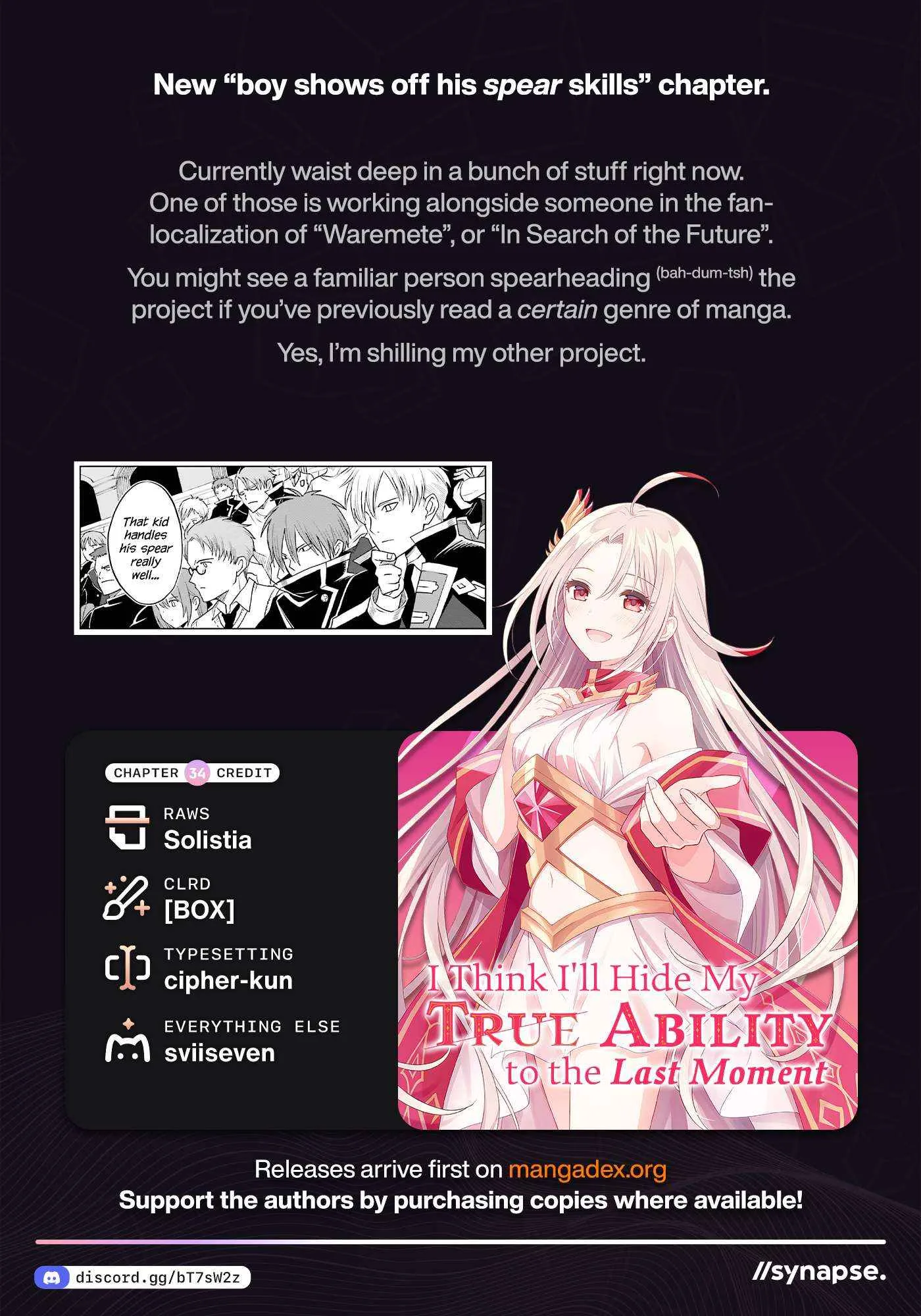 Shin No Jitsuryoku Wa Girigiri Made Kakushite Iyou To Omou Chapter 34 page 31