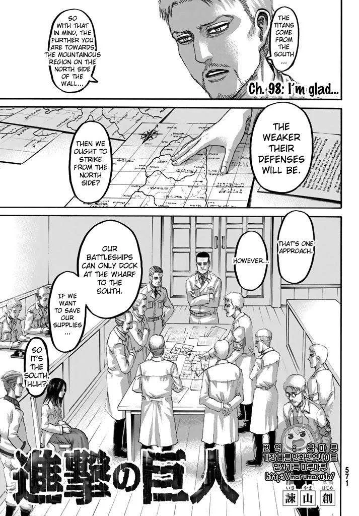 Shingeki no Kyojin Chapter 98 page 1